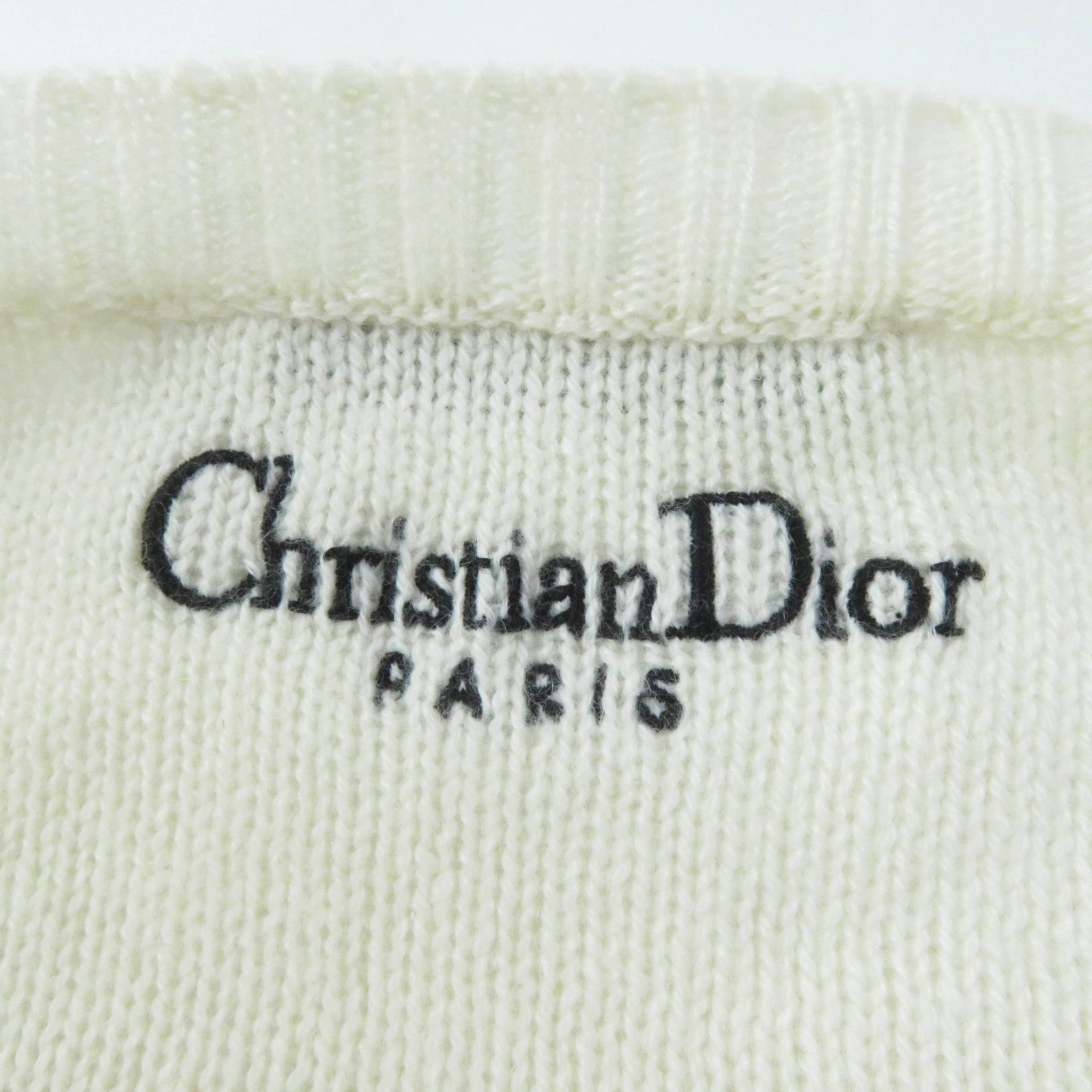 Dior Indian Tiger Motif Cashmere Cotton Knit