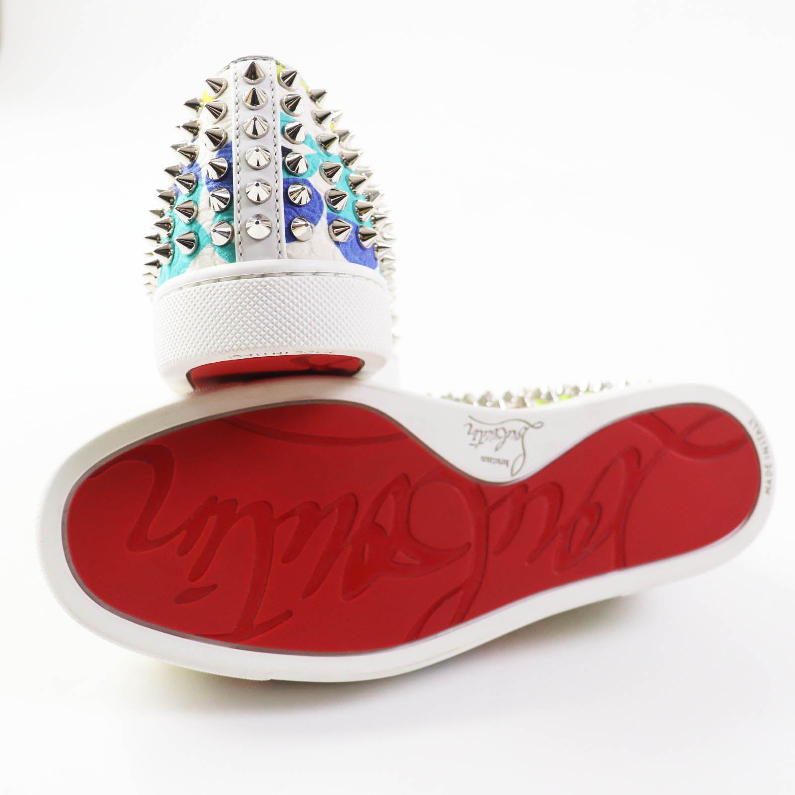 Christian Louboutin Roller Boat Spike Slip-on Shoes