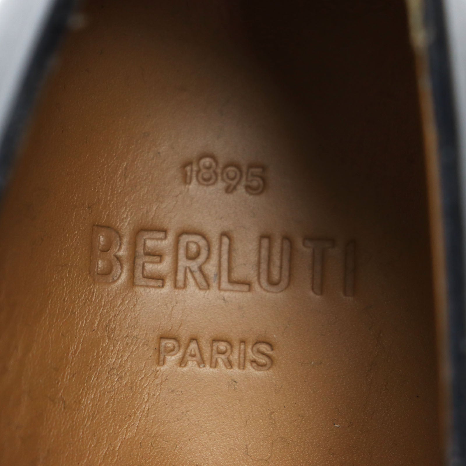 Berluti Leather Oxford Shoes Black 8.5