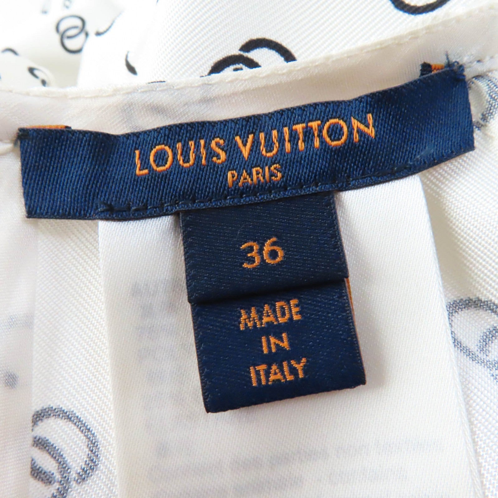 Louis Vuitton Silk Chain Link Dress Women