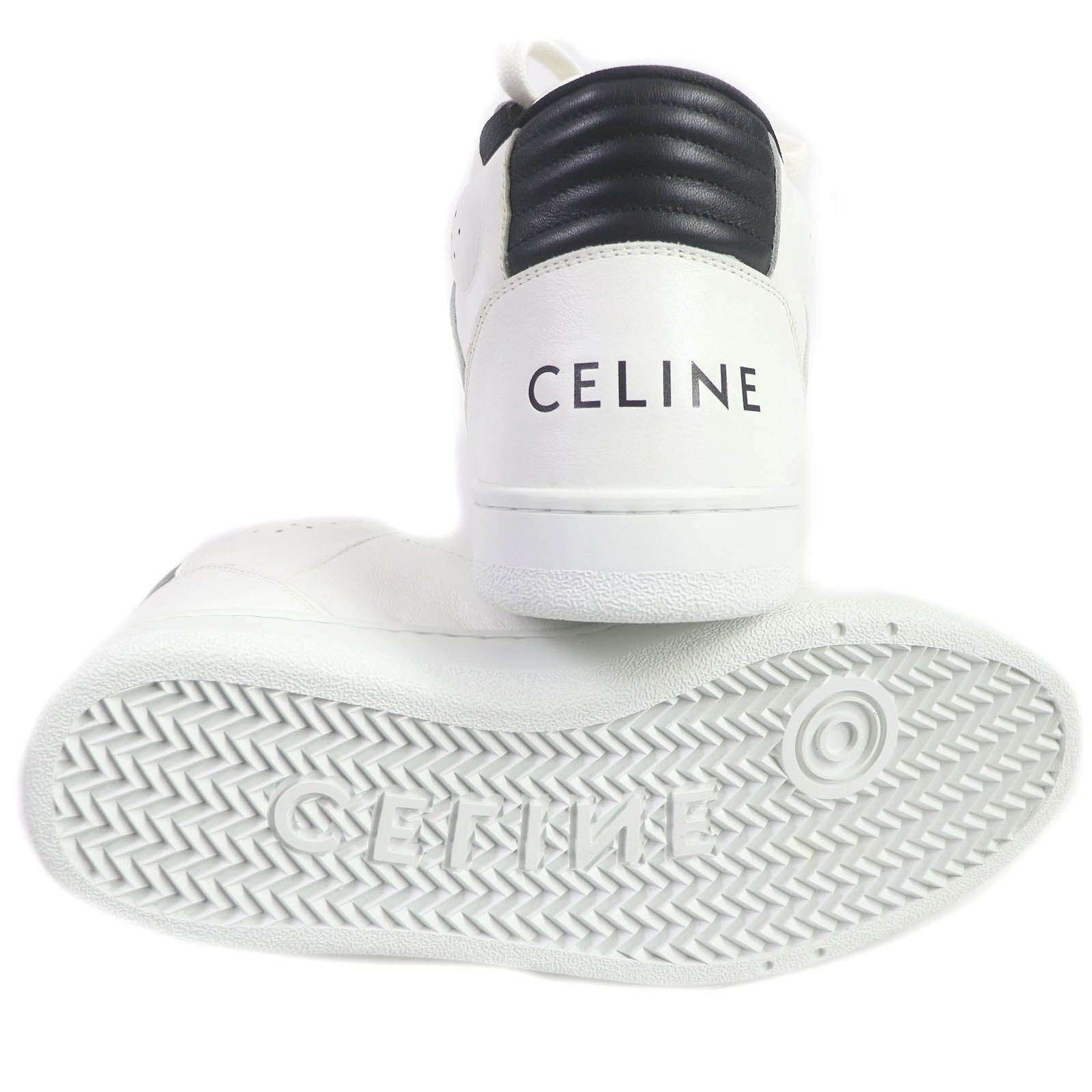 Celine CT-02 Leather Velcro Mid Sneakers