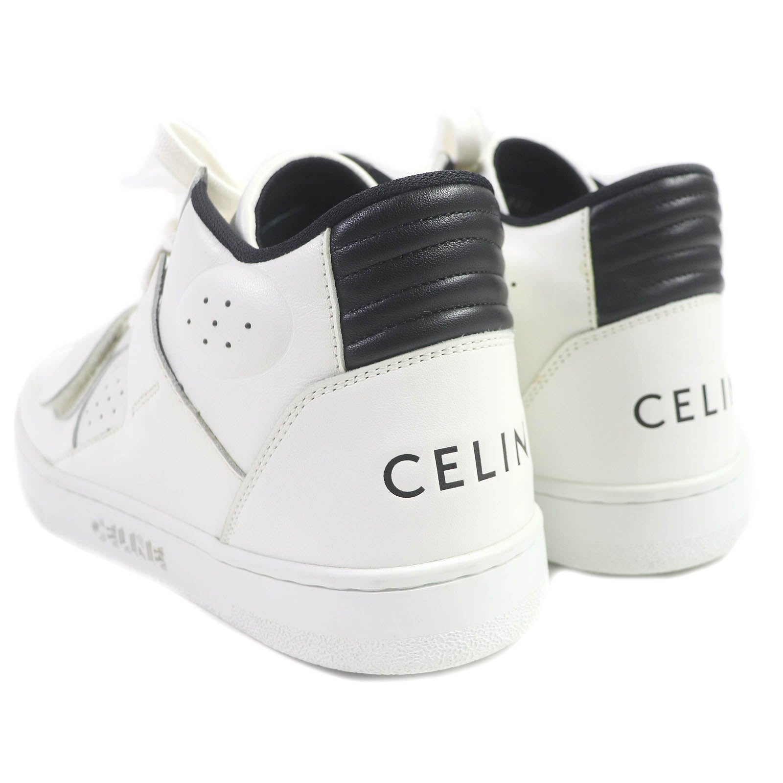 Celine CT-02 Leather Velcro Mid Sneakers