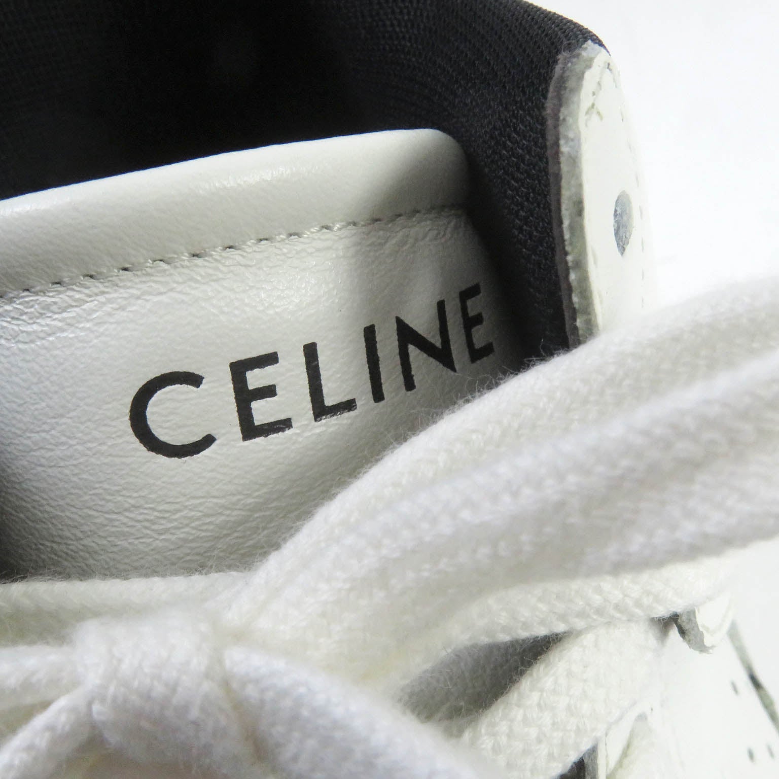 Celine CT-02 Leather Velcro Mid Sneakers