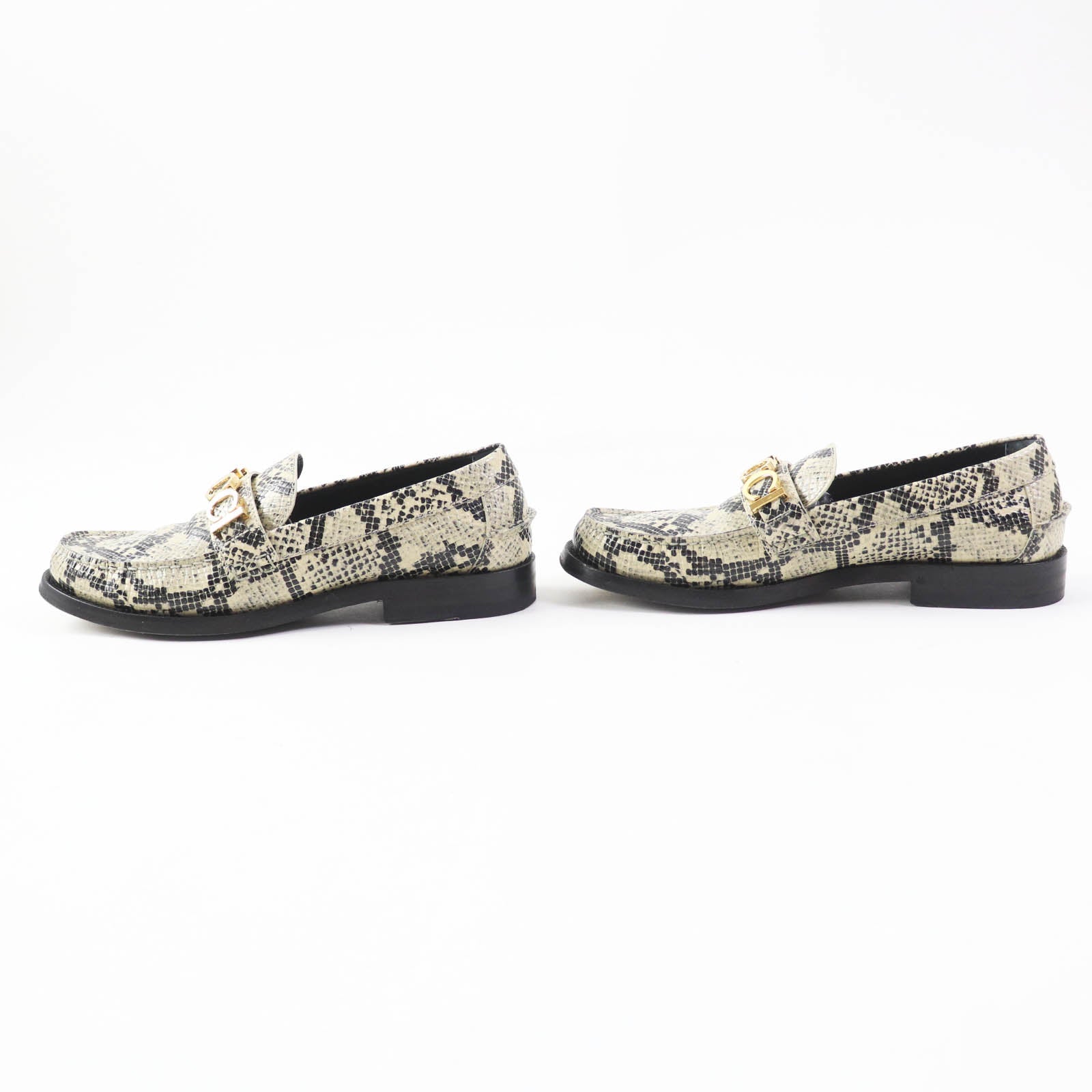 Gucci Embossed Leather Loafers Women