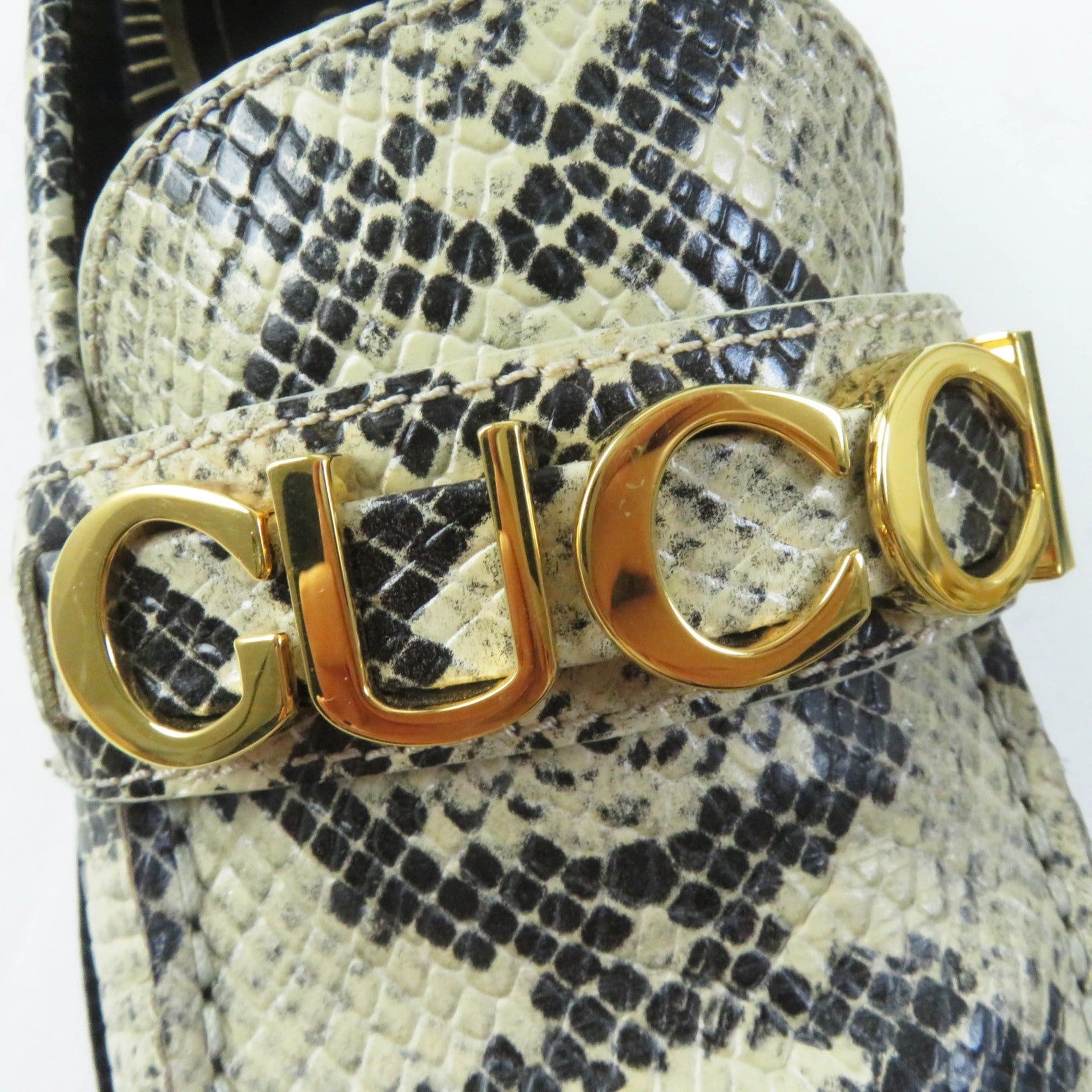 Gucci Embossed Leather Loafers Women