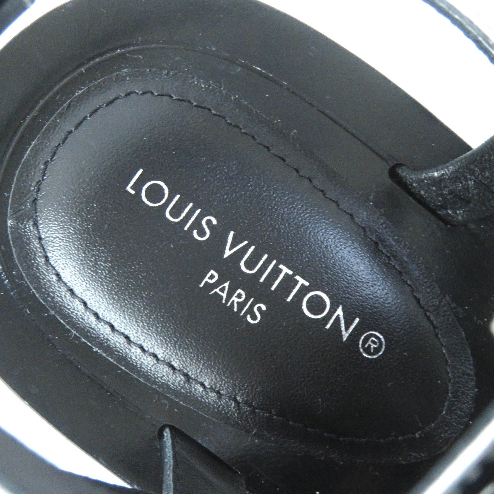 Louis Vuitton Ribbon Monogram Leather Sandals