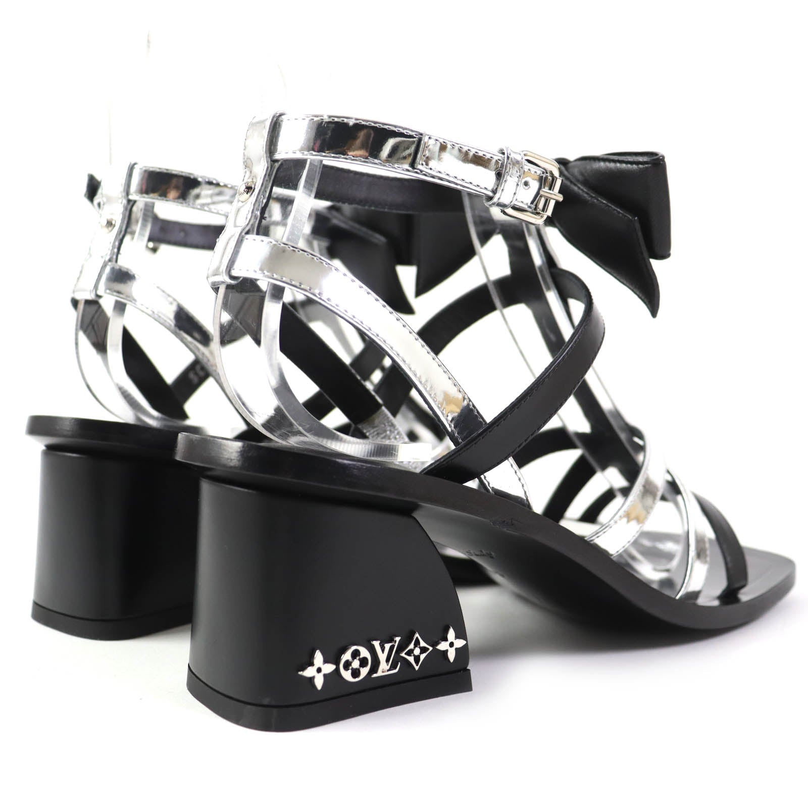 Louis Vuitton Ribbon Monogram Leather Sandals