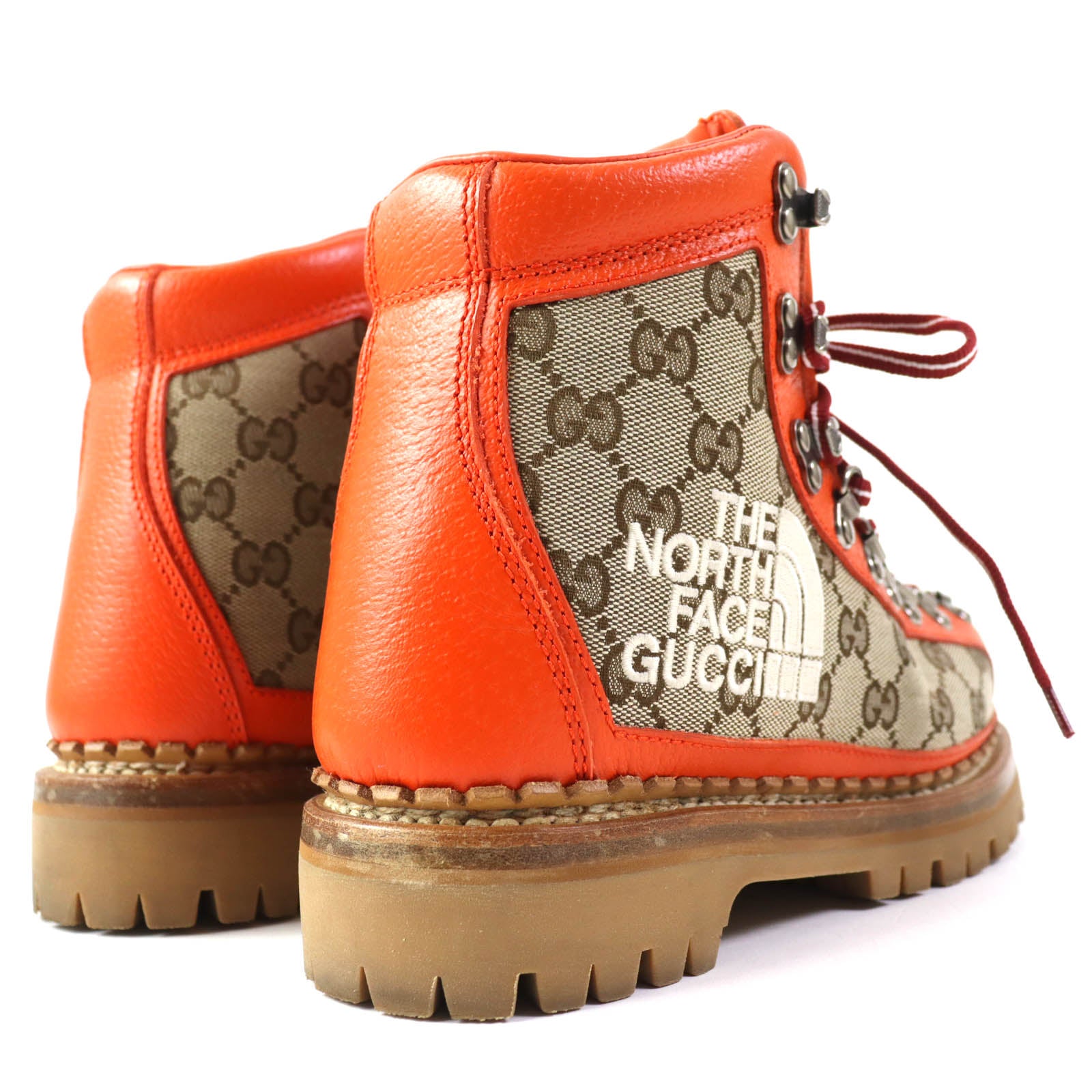 Gucci The North Face Leather Canvas Boots 36