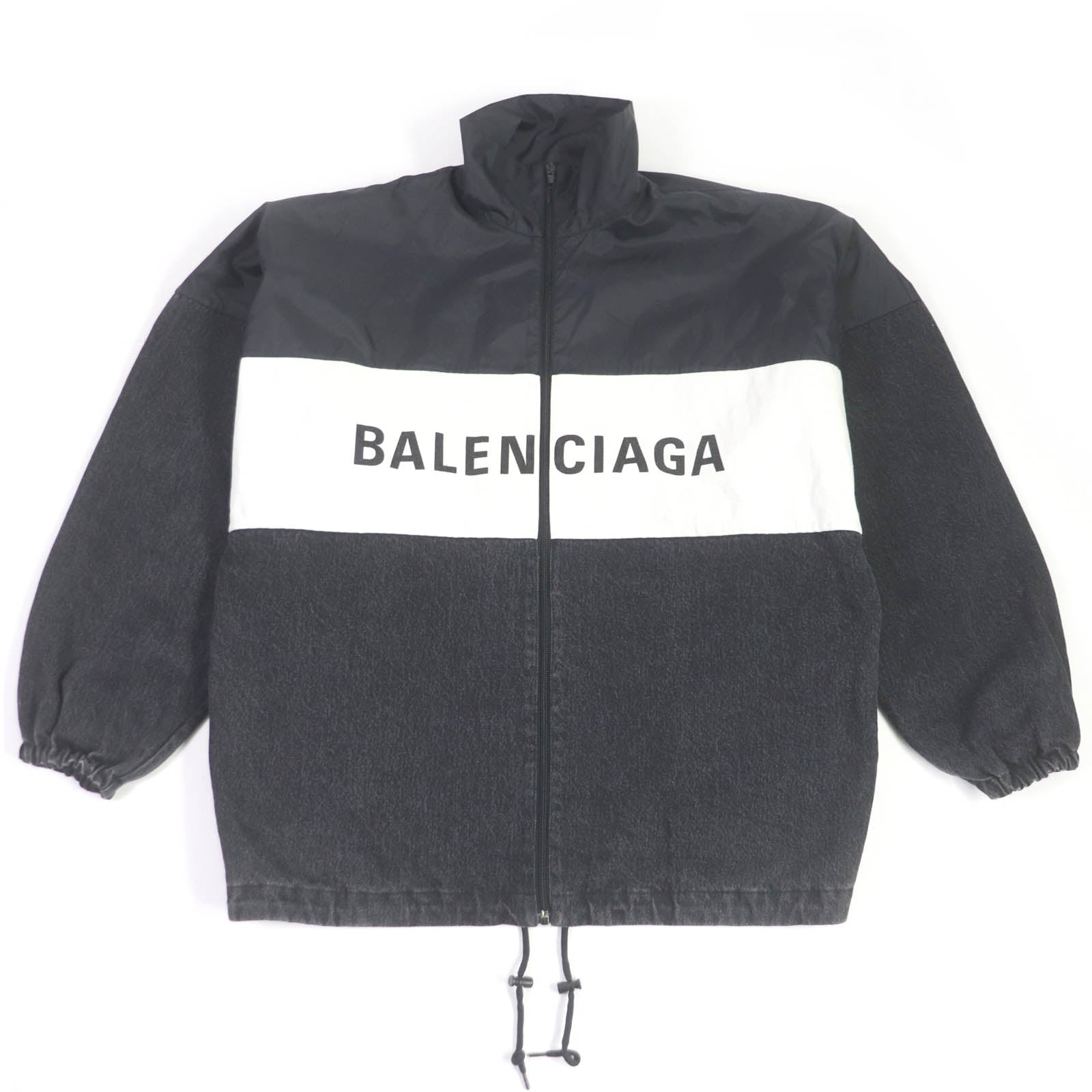 Balenciaga Logo Print Oversized Poplin Shirt