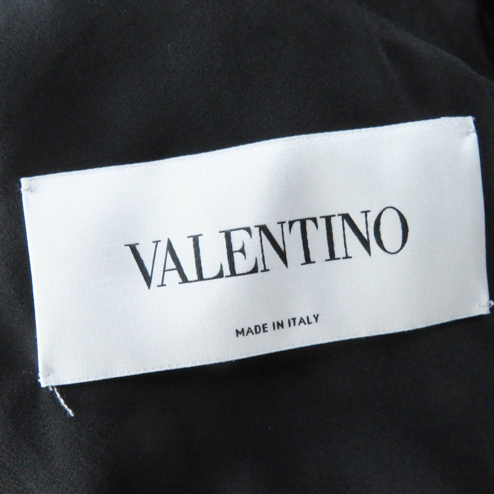 Valentino Silk Cotton See-through Flare Dress Black 40