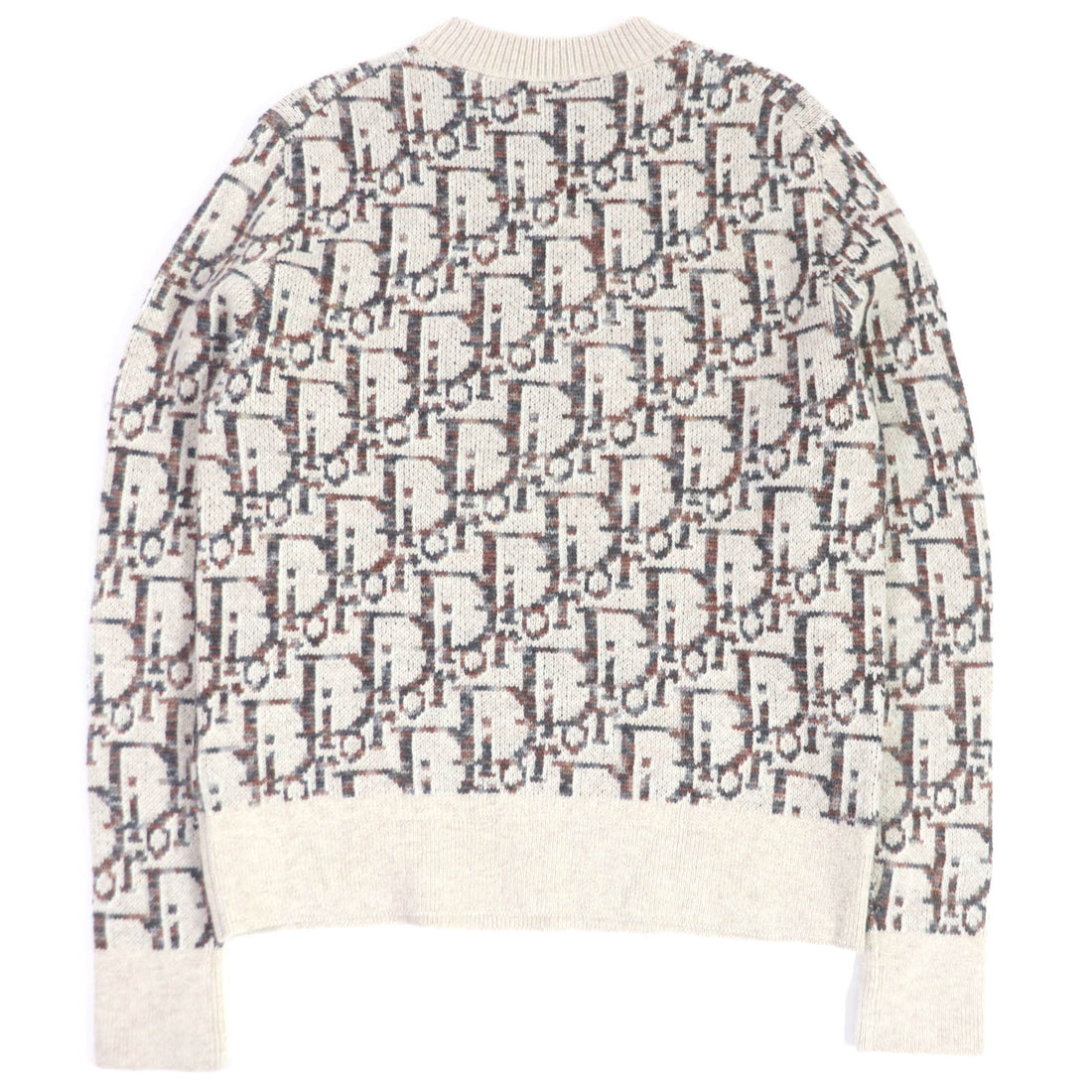 Dior Wool Oblique Print Crew Neck Sweater S