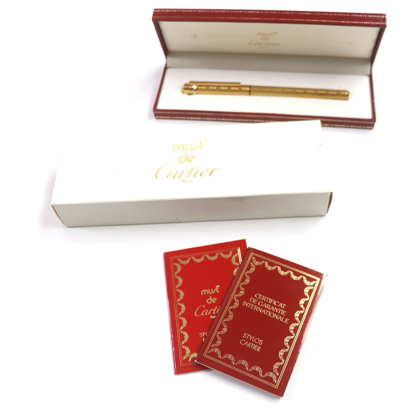 Cartier Trinity Fountain Pen 18K Gold M Nib