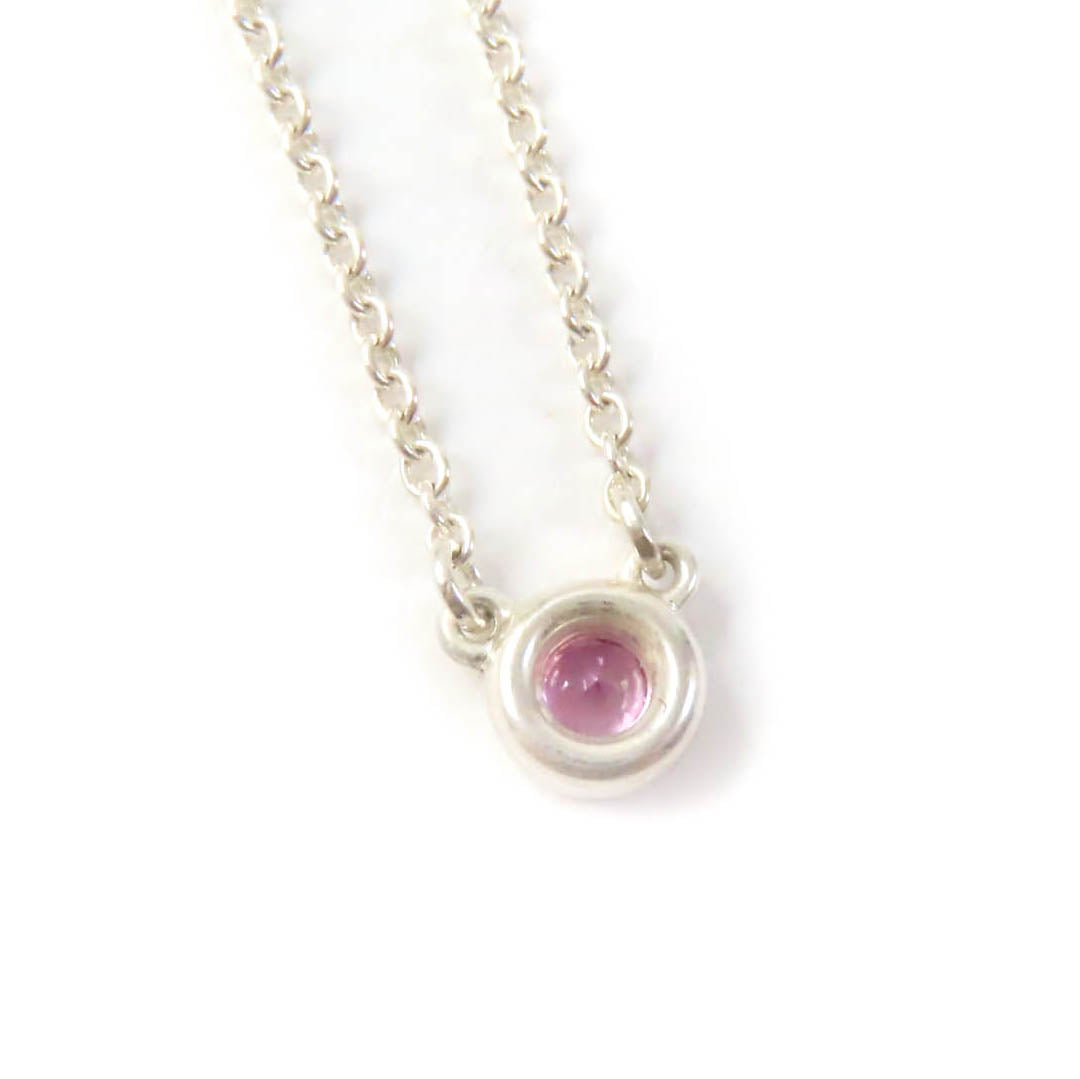 Tiffany & Co Pink Sapphire Pendant Necklace