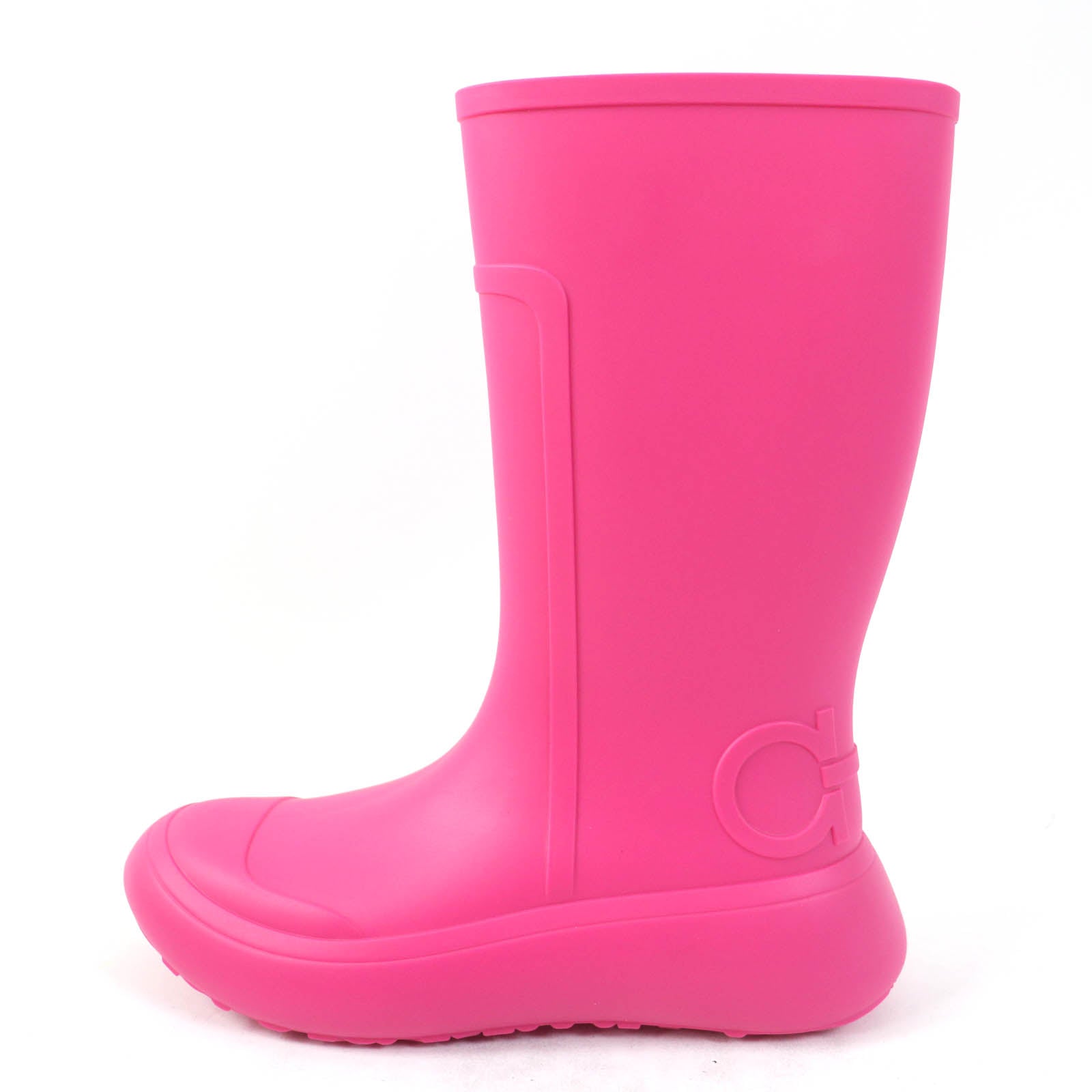 Salvatore Ferragamo Gancini Rubber Boots Pink