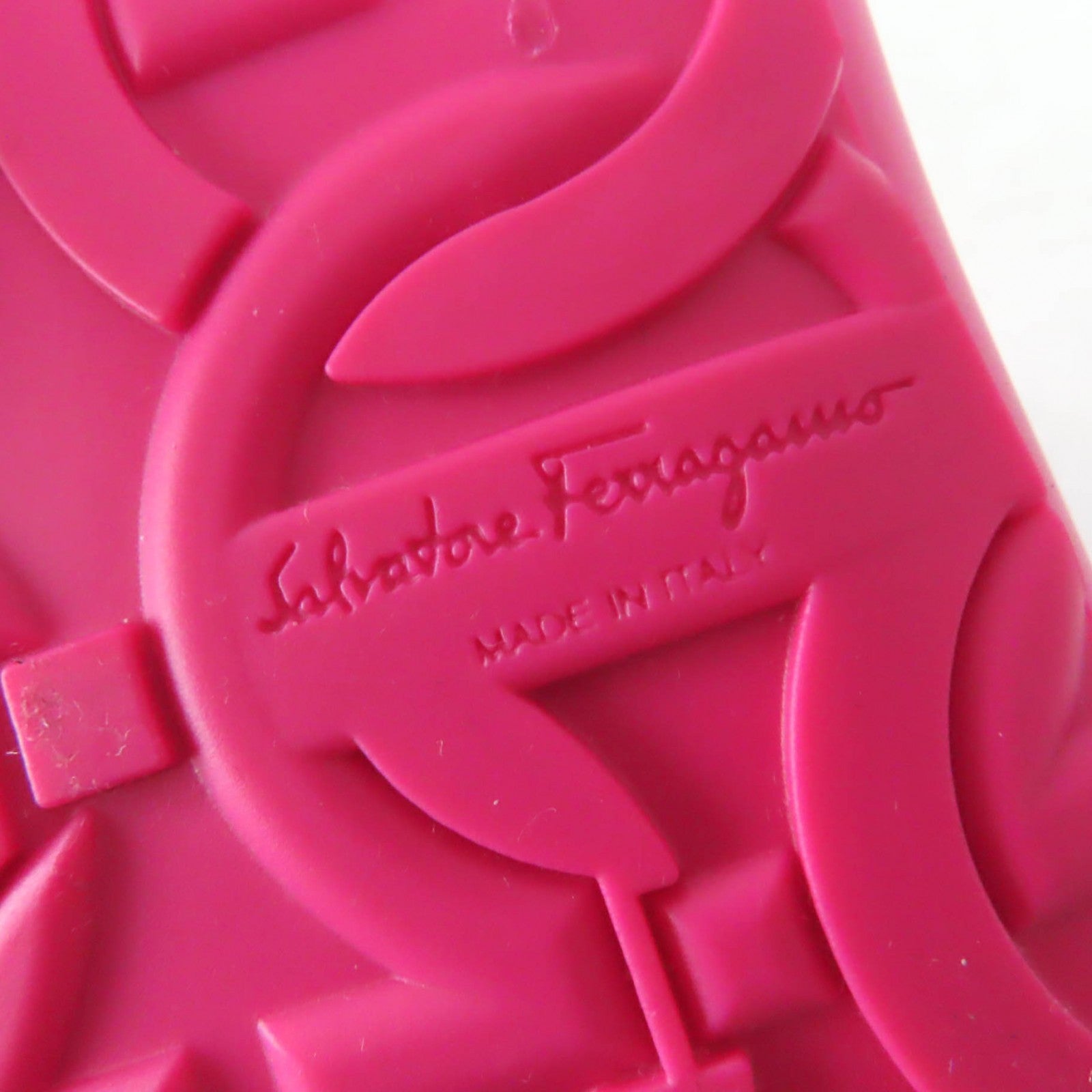 Salvatore Ferragamo Gancini Rubber Boots Pink