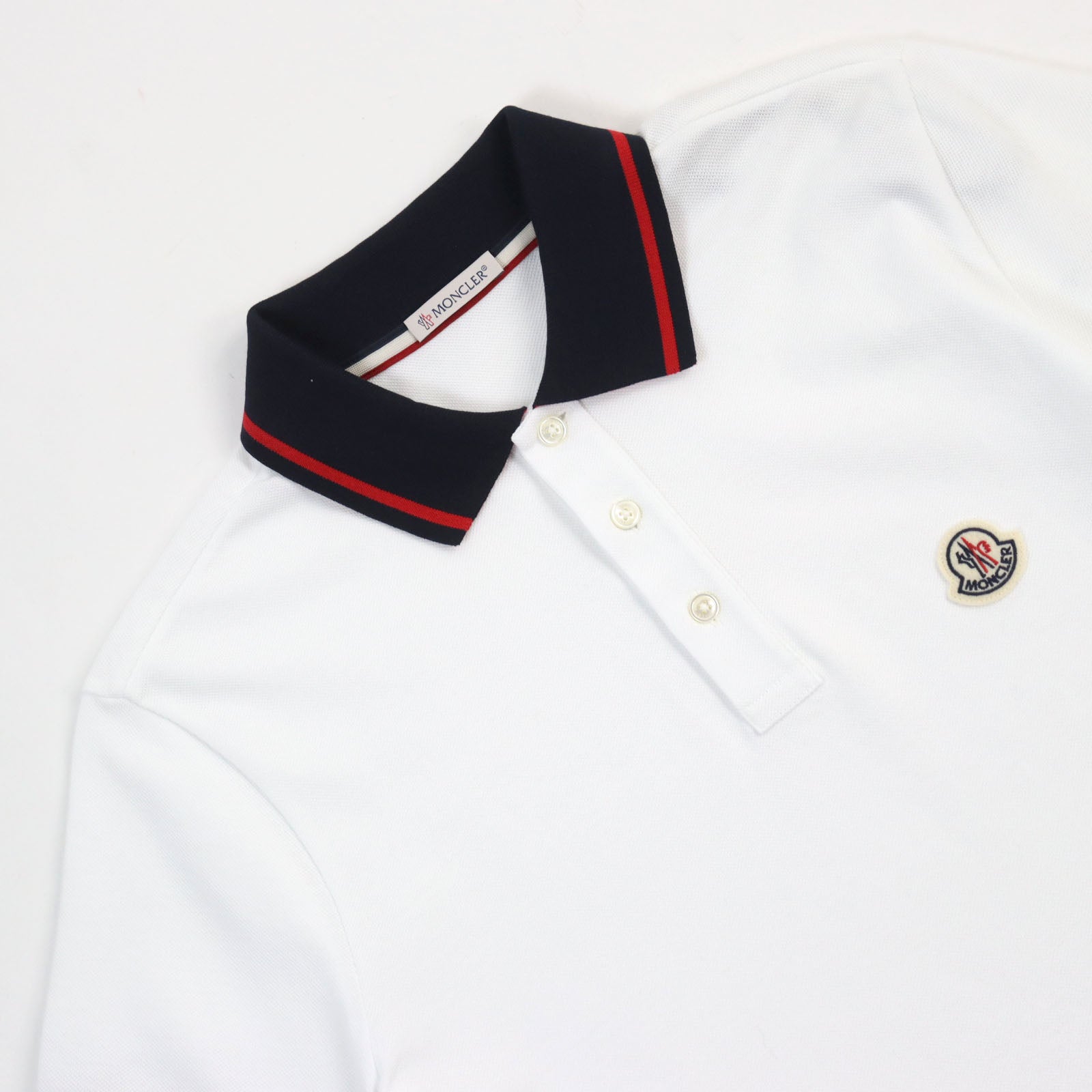 Moncler Cotton Polo Shirt White S