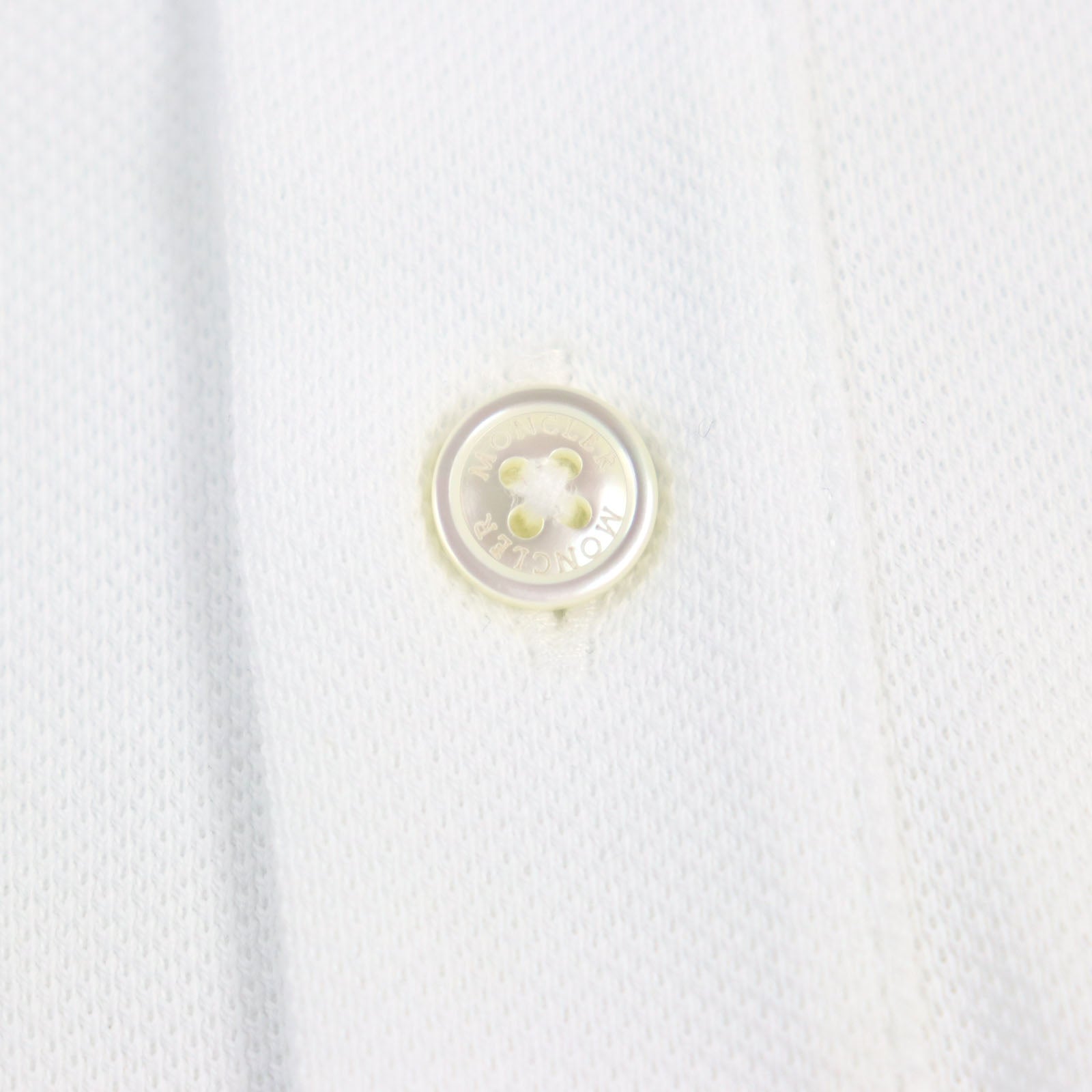 Moncler Cotton Polo Shirt White S