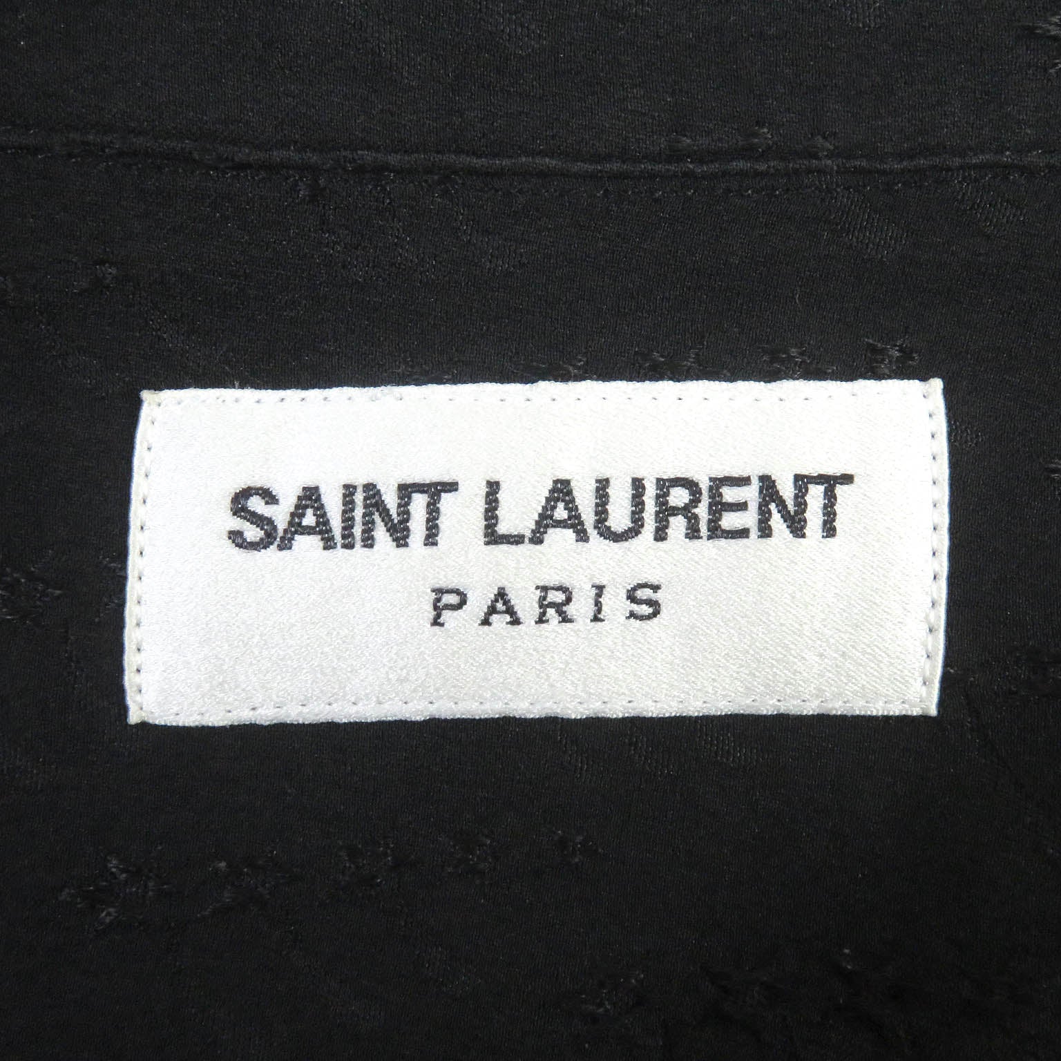 Saint Laurent Silk Star Embroidery Shirt