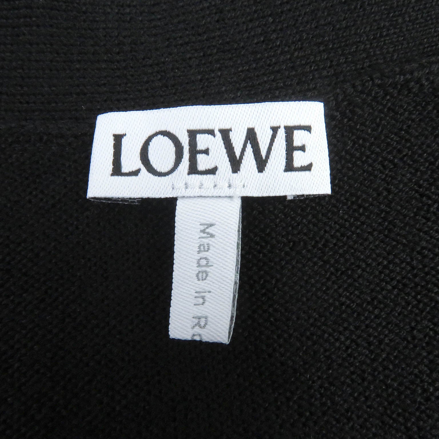 Loewe Wool Anagram Logo Knit Cardigan Black M