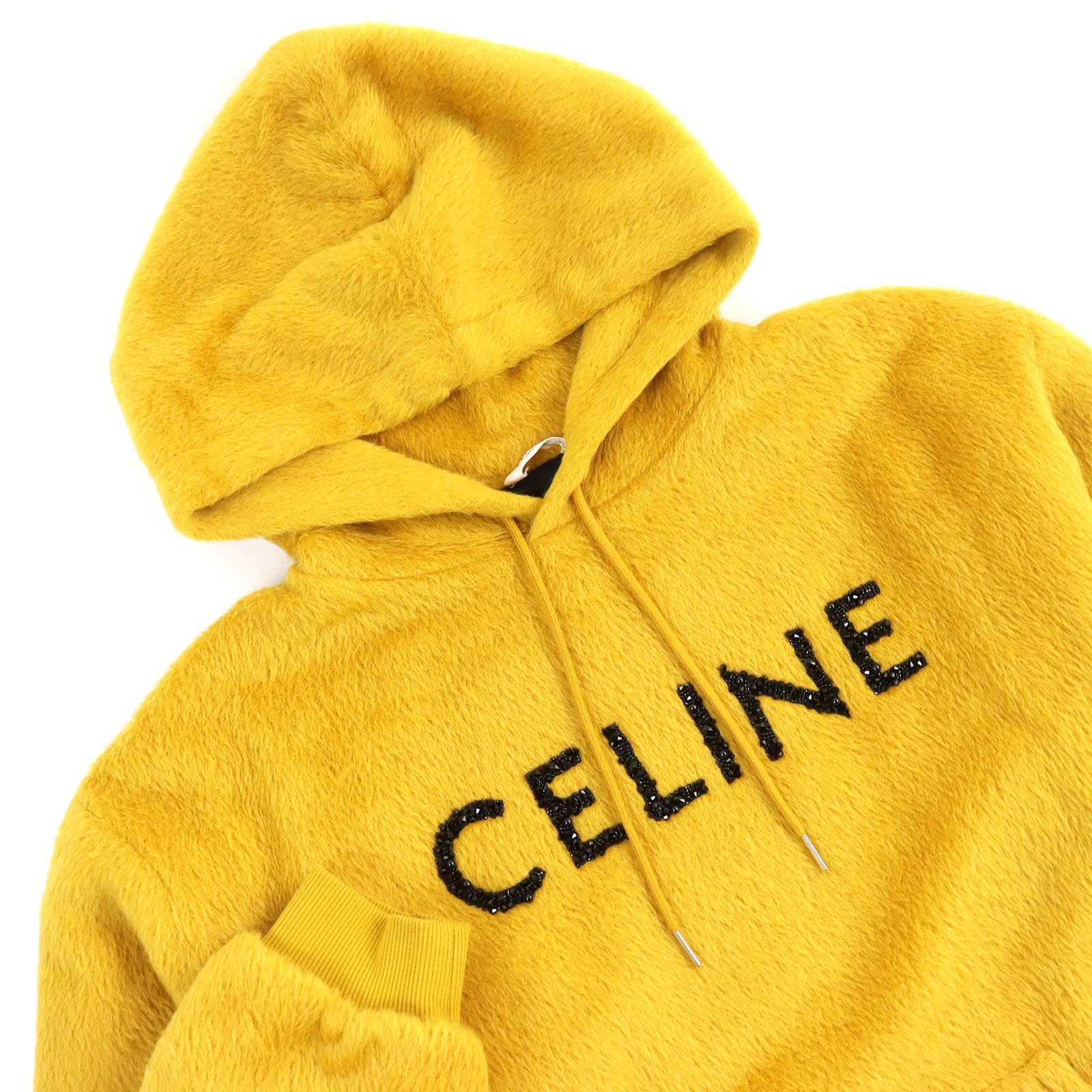 Celine Alpaca Wool Loose Fit Hoodie L