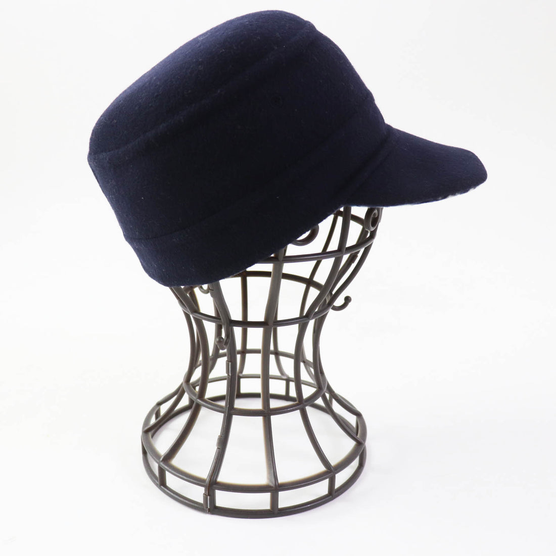 Dior Wool Silk Oblique Cap Dark Navy Women