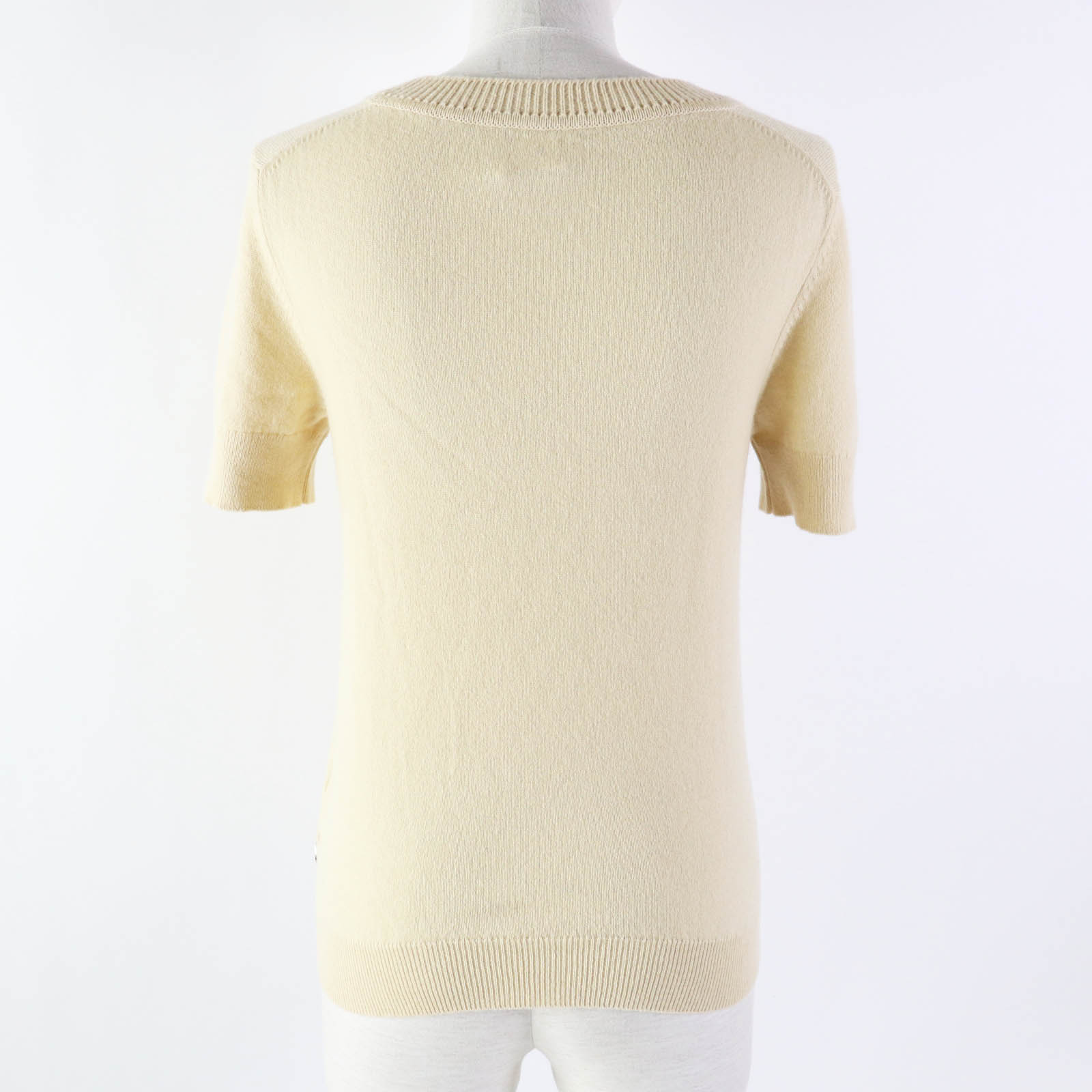 Hermes Cashmere Short Sleeve Knit Top Women