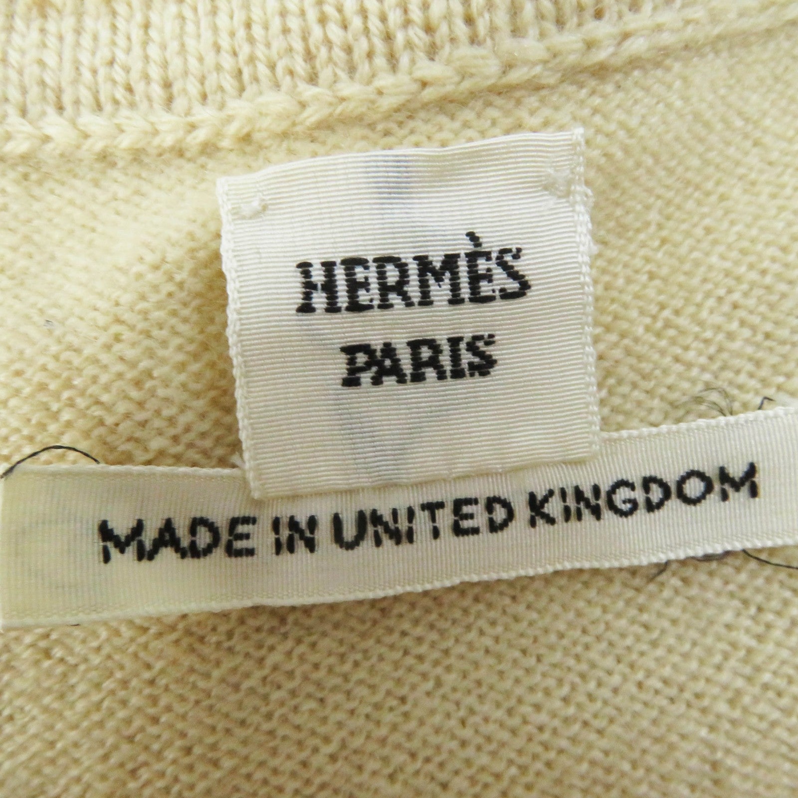 Hermes Cashmere Short Sleeve Knit Top Women