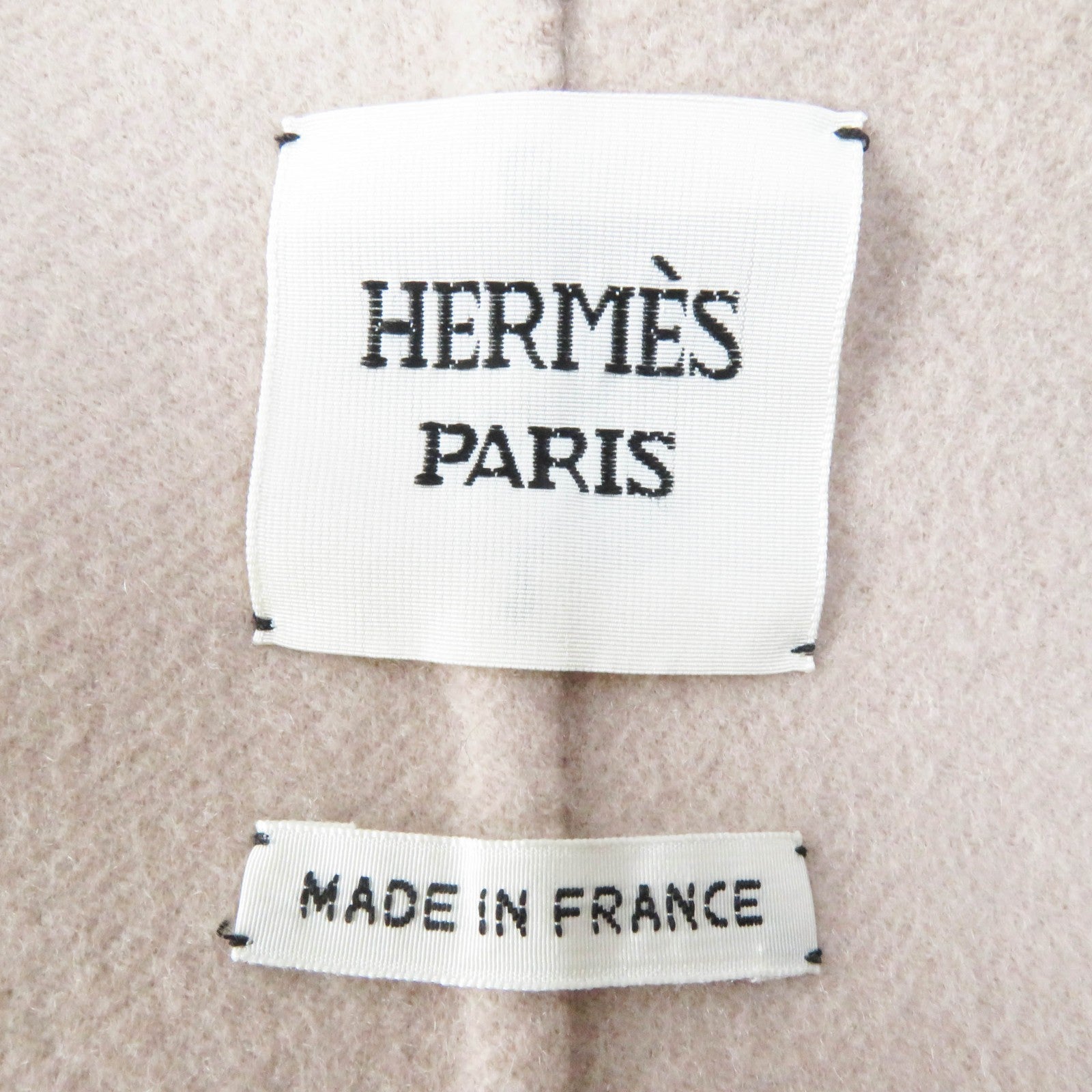 Hermes Cashmere No Collar Zip-up Long Coat