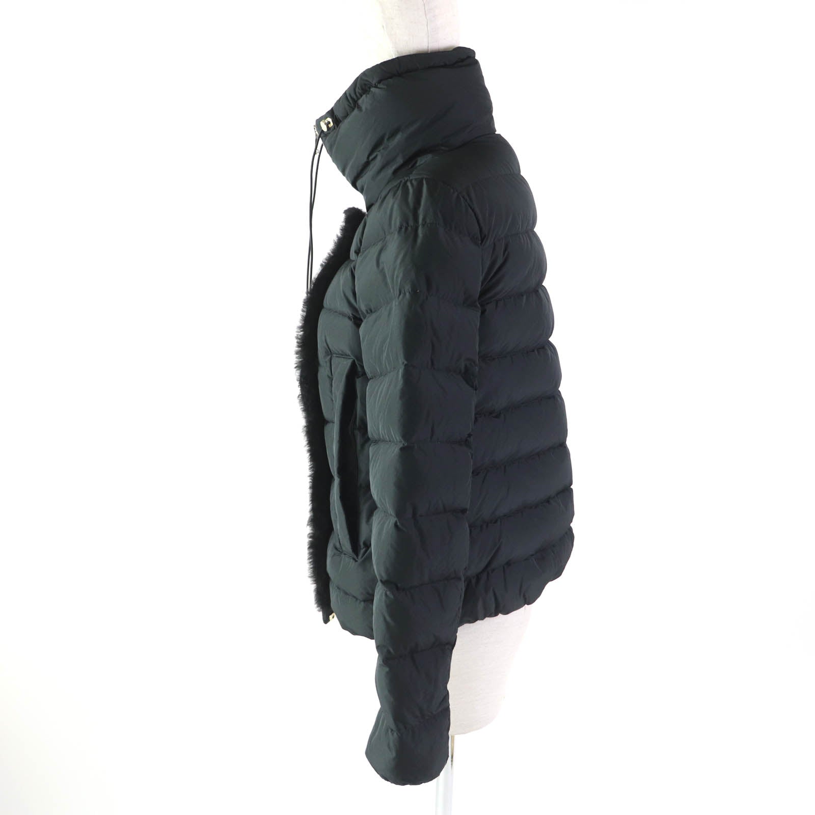 Moncler VITIS Nylon Down Jacket Black Women