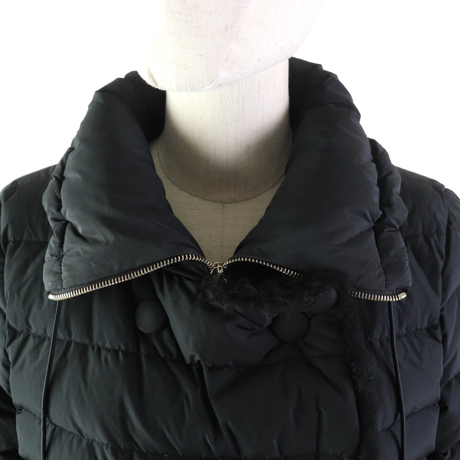 Moncler VITIS Nylon Down Jacket Black Women