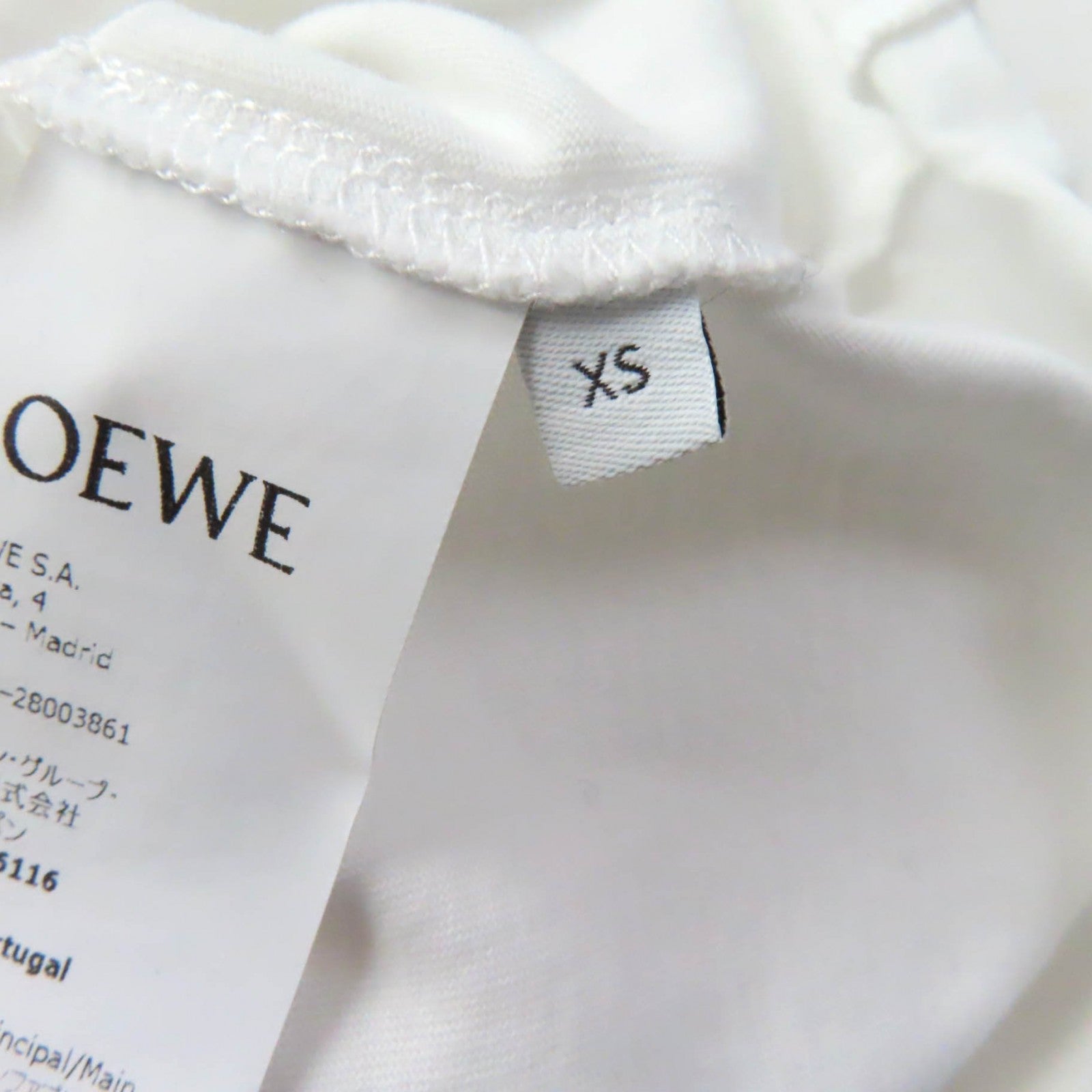 LOEWE Cotton Wool Logo Print T-shirt XS