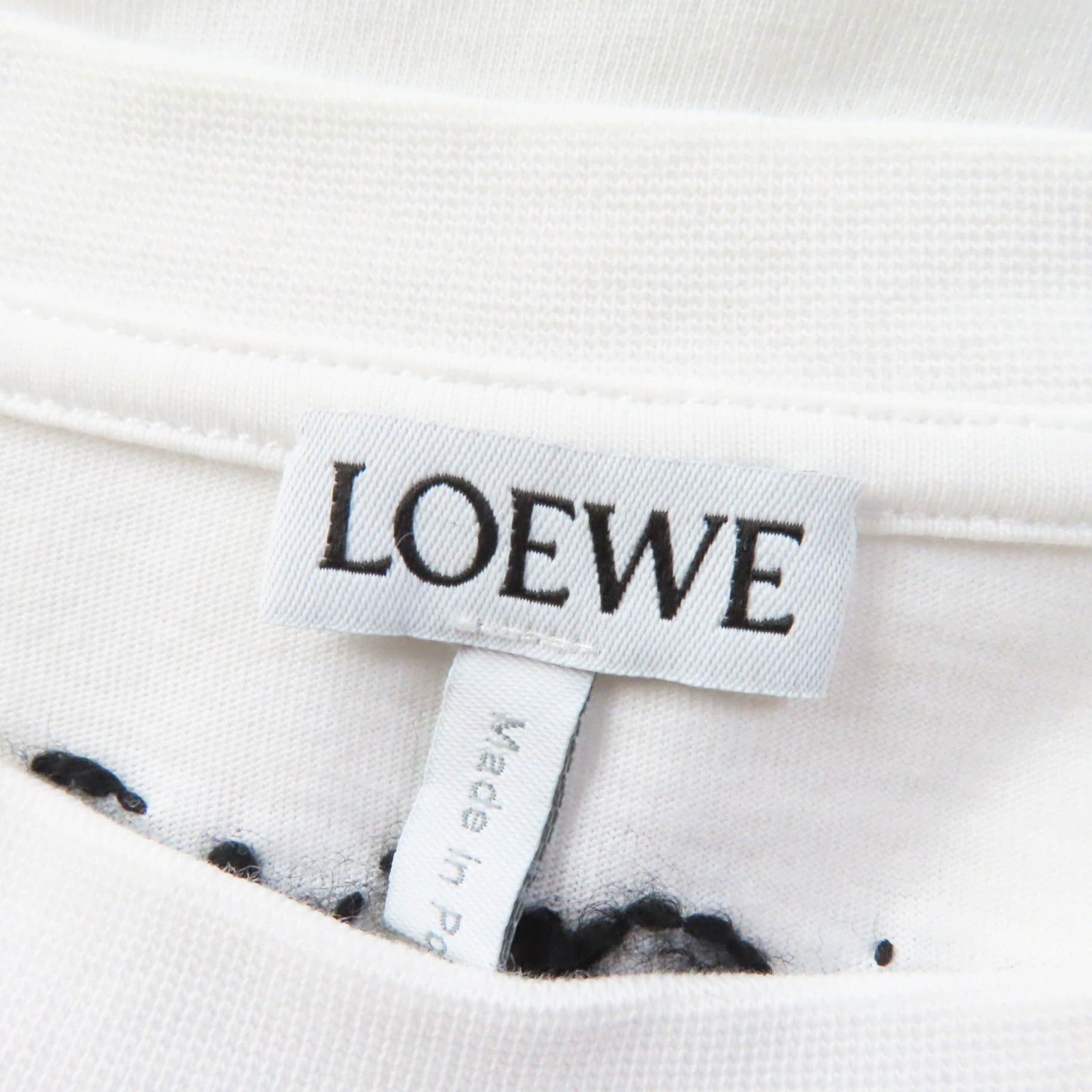 LOEWE Cotton Wool Logo Print T-shirt XS