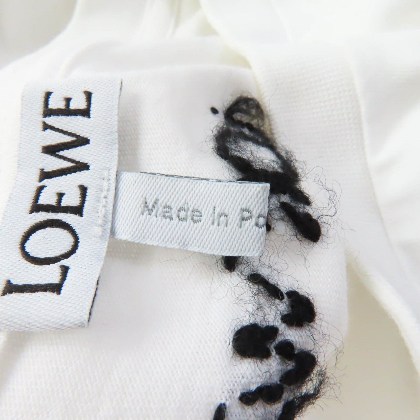 LOEWE Cotton Wool Logo Print T-shirt XS