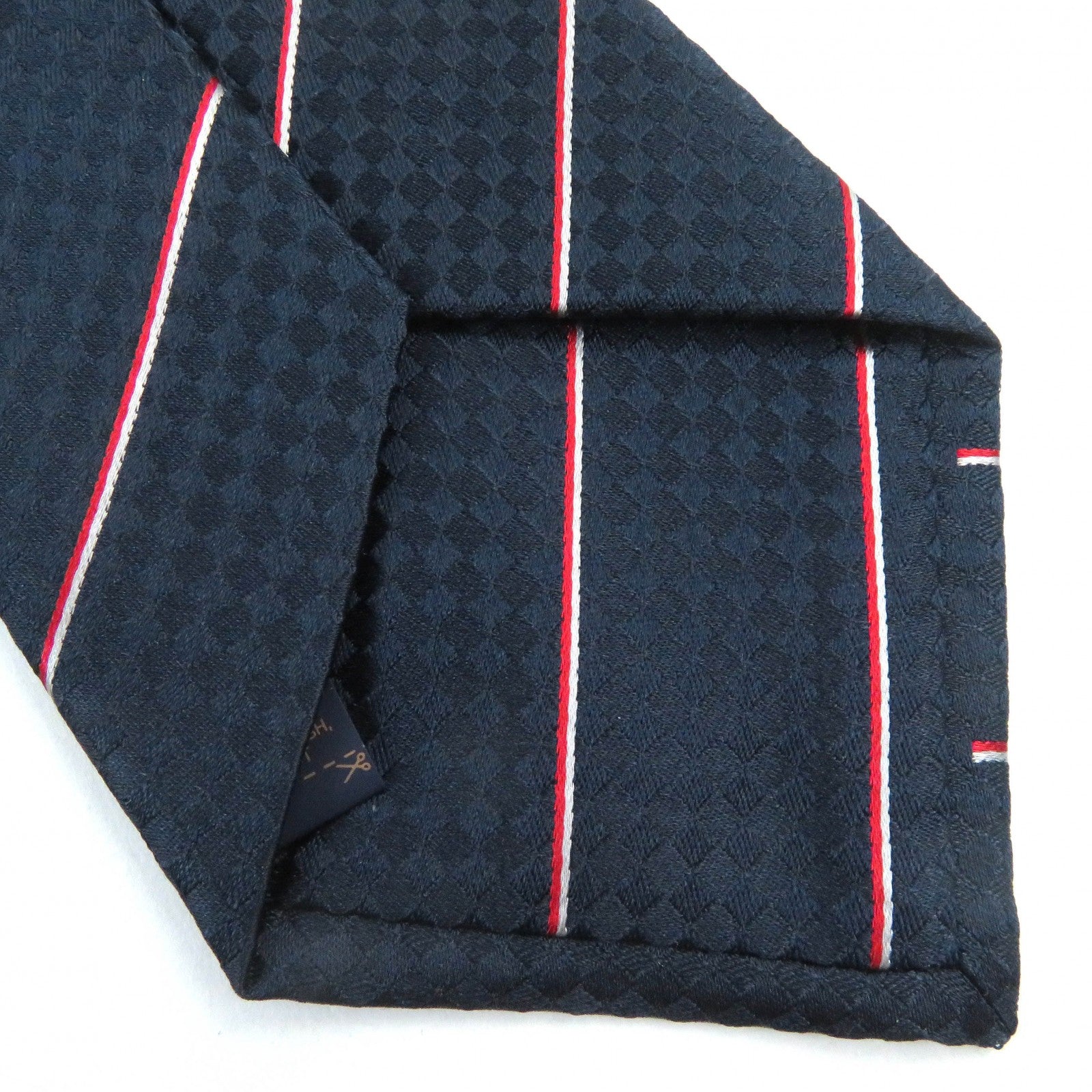 Louis Vuitton Silk Damier Stripes Tie M78755