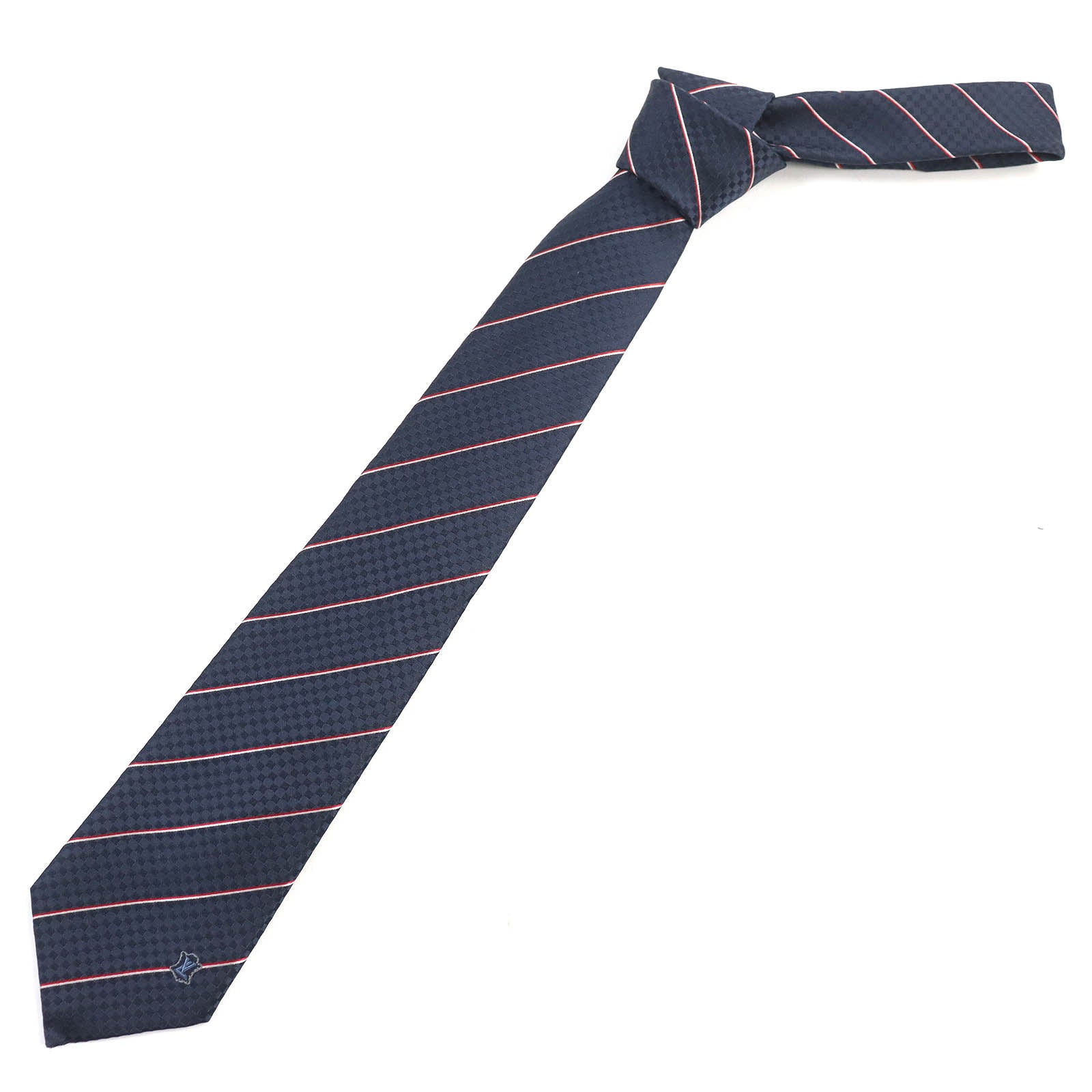 Louis Vuitton Silk Damier Stripes Tie M78755