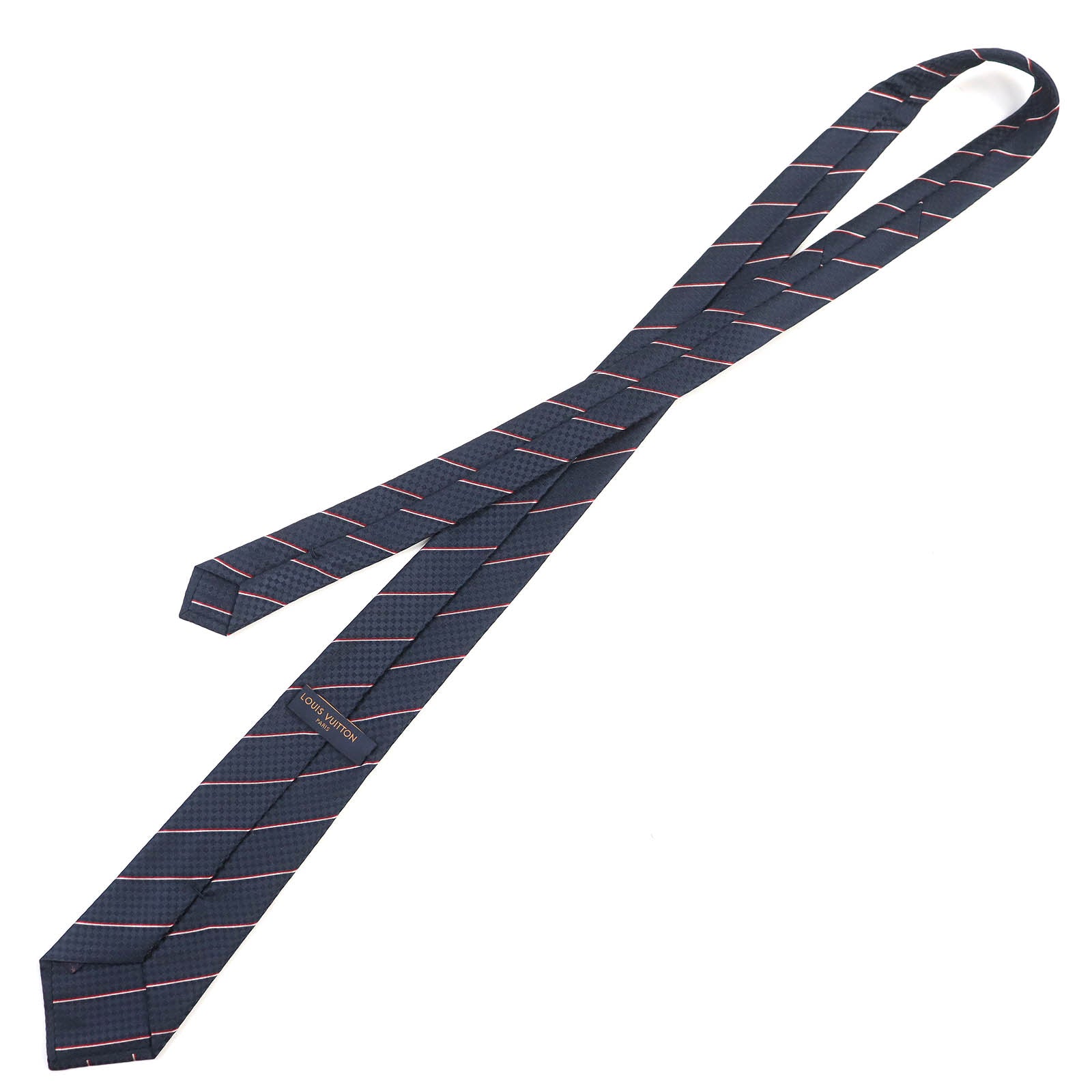 Louis Vuitton Silk Damier Stripes Tie M78755