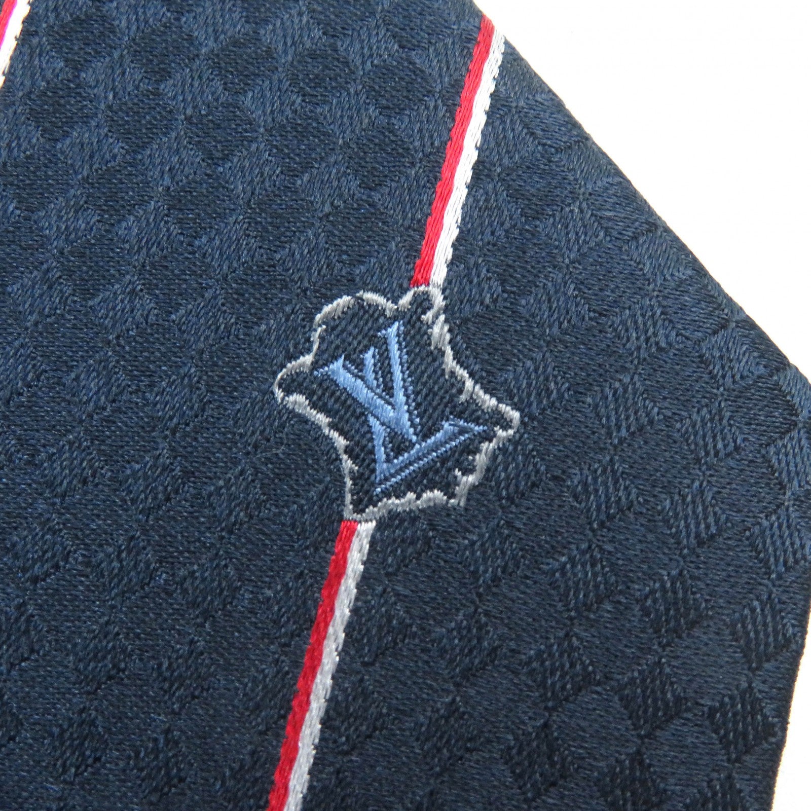 Louis Vuitton Silk Damier Stripes Tie M78755