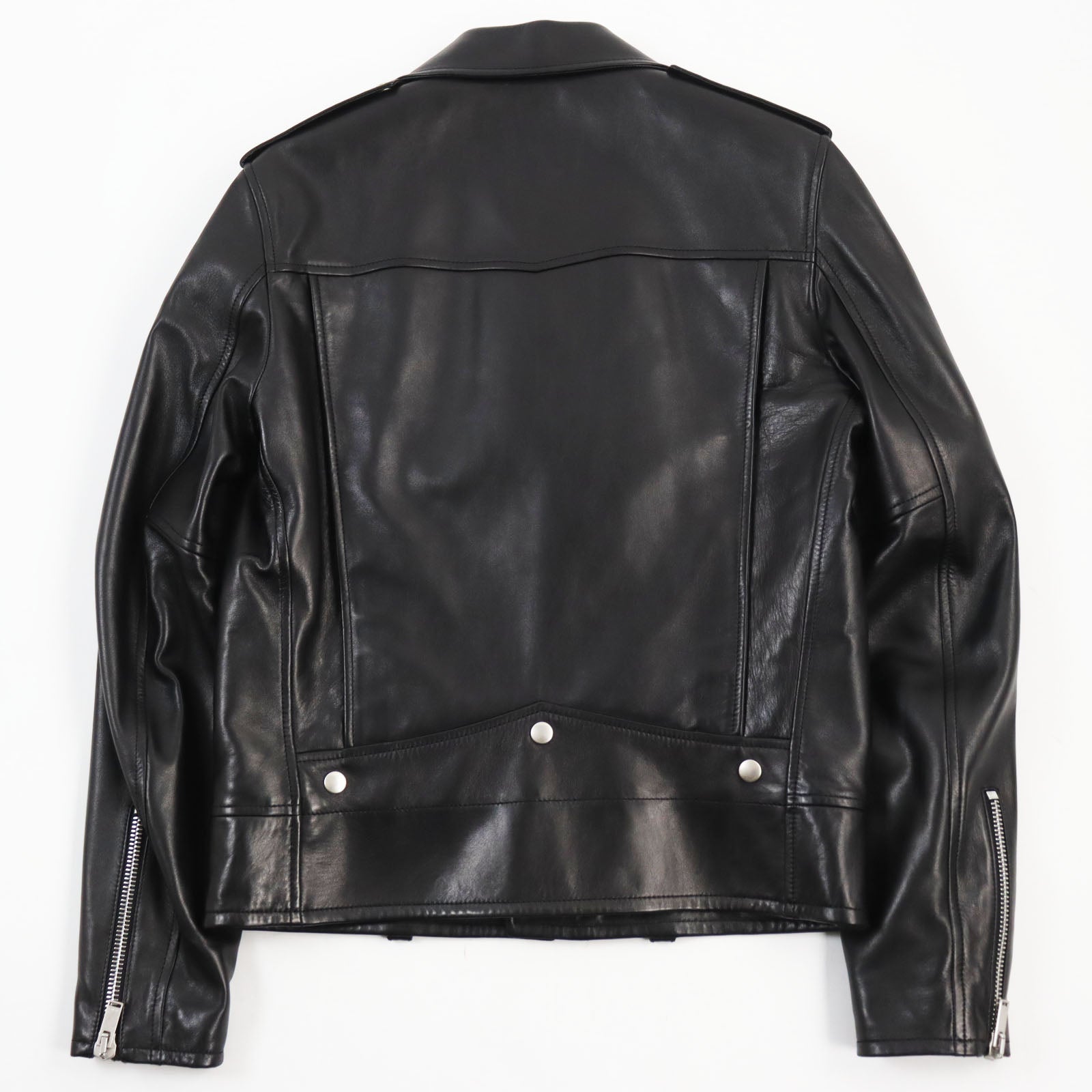 Saint Laurent Lamb Leather Motorcycle Jacket Black