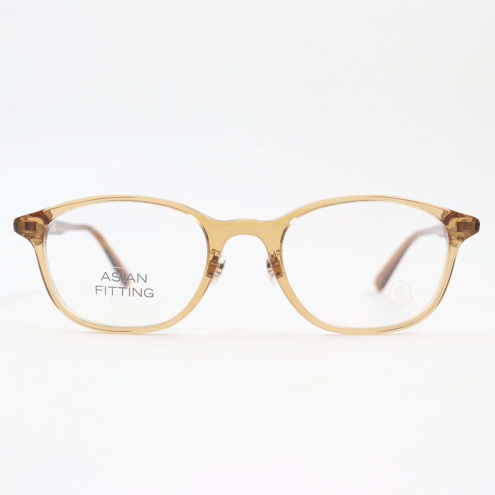 Moncler ML5173 Logo Glasses Eyewear Clear Brown