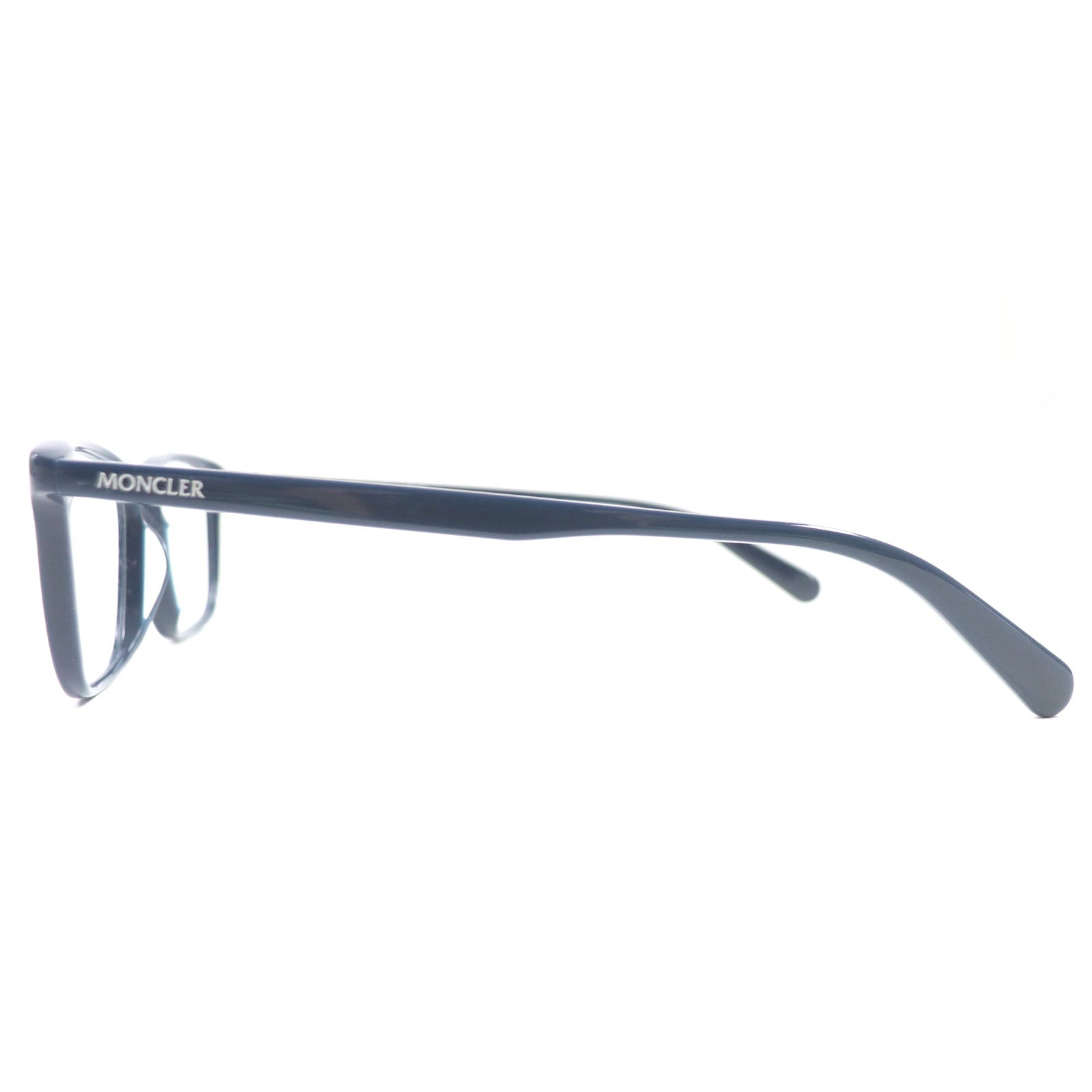 Moncler Logo Square Glasses Eyewear Navy