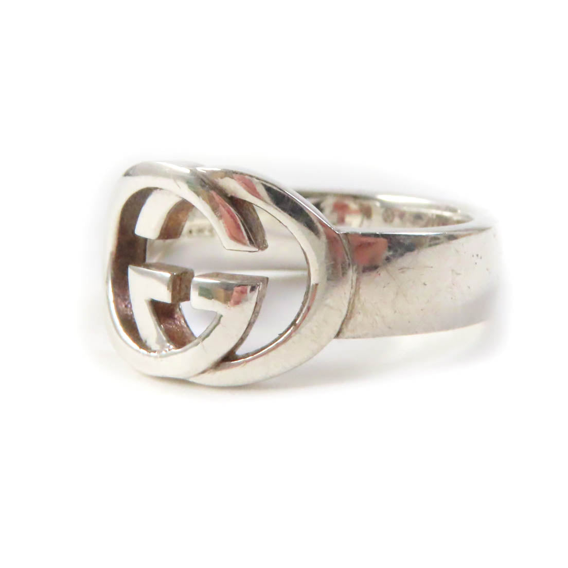 GUCCI Silver Interlocking G Ring