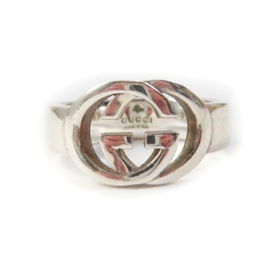 GUCCI Silver Interlocking G Ring