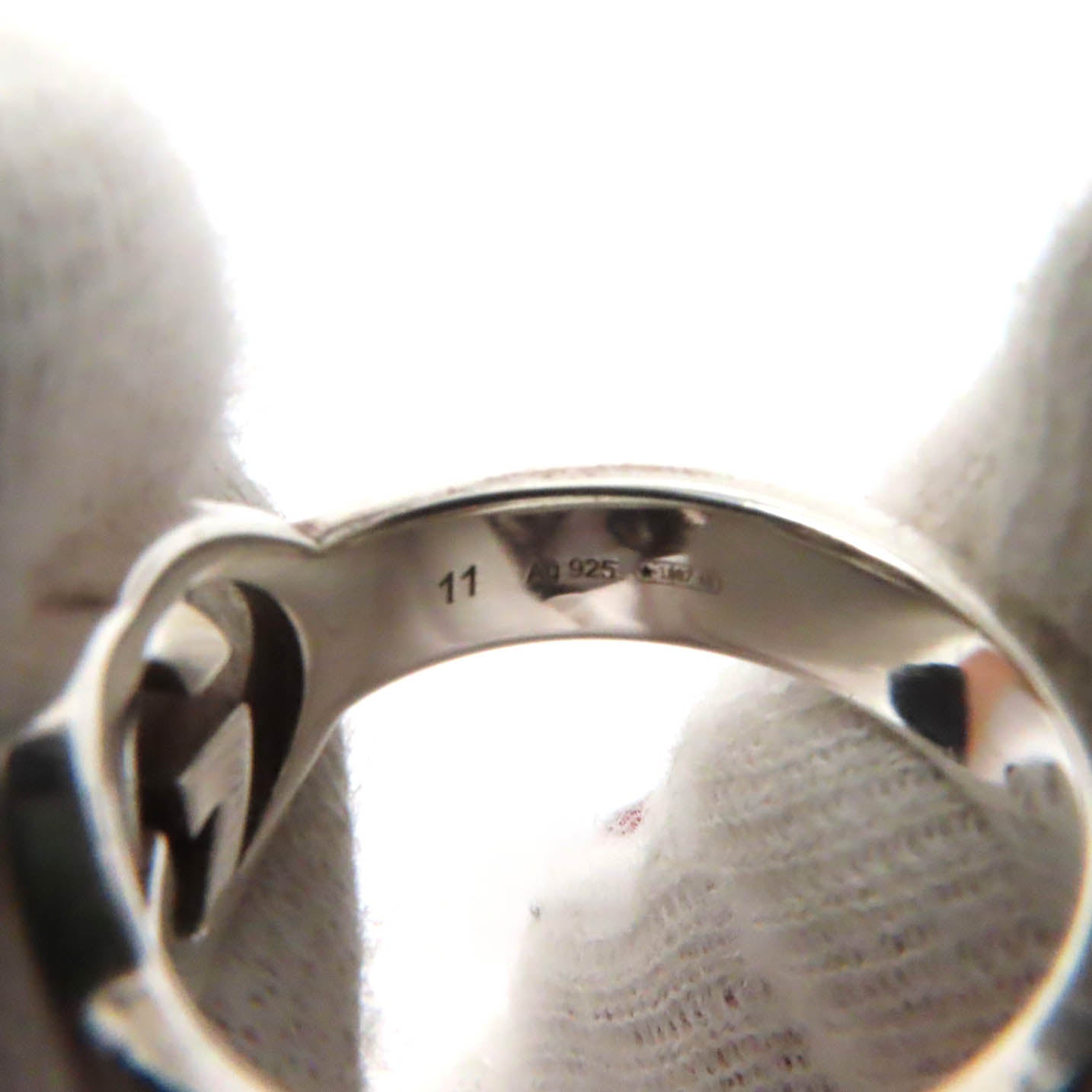 GUCCI Silver Interlocking G Ring