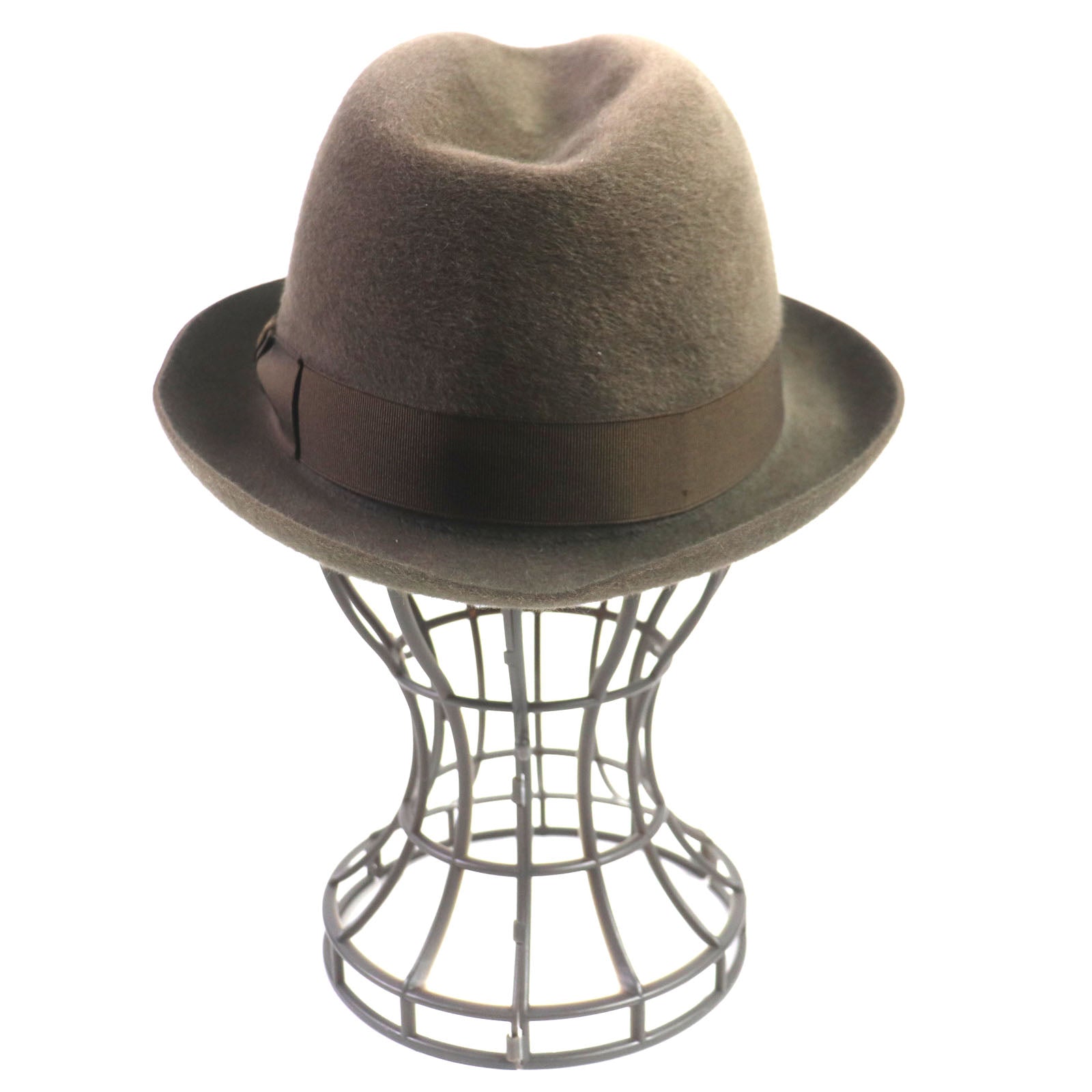 Borsalino Wool Felt Fedora Hat Brown 57