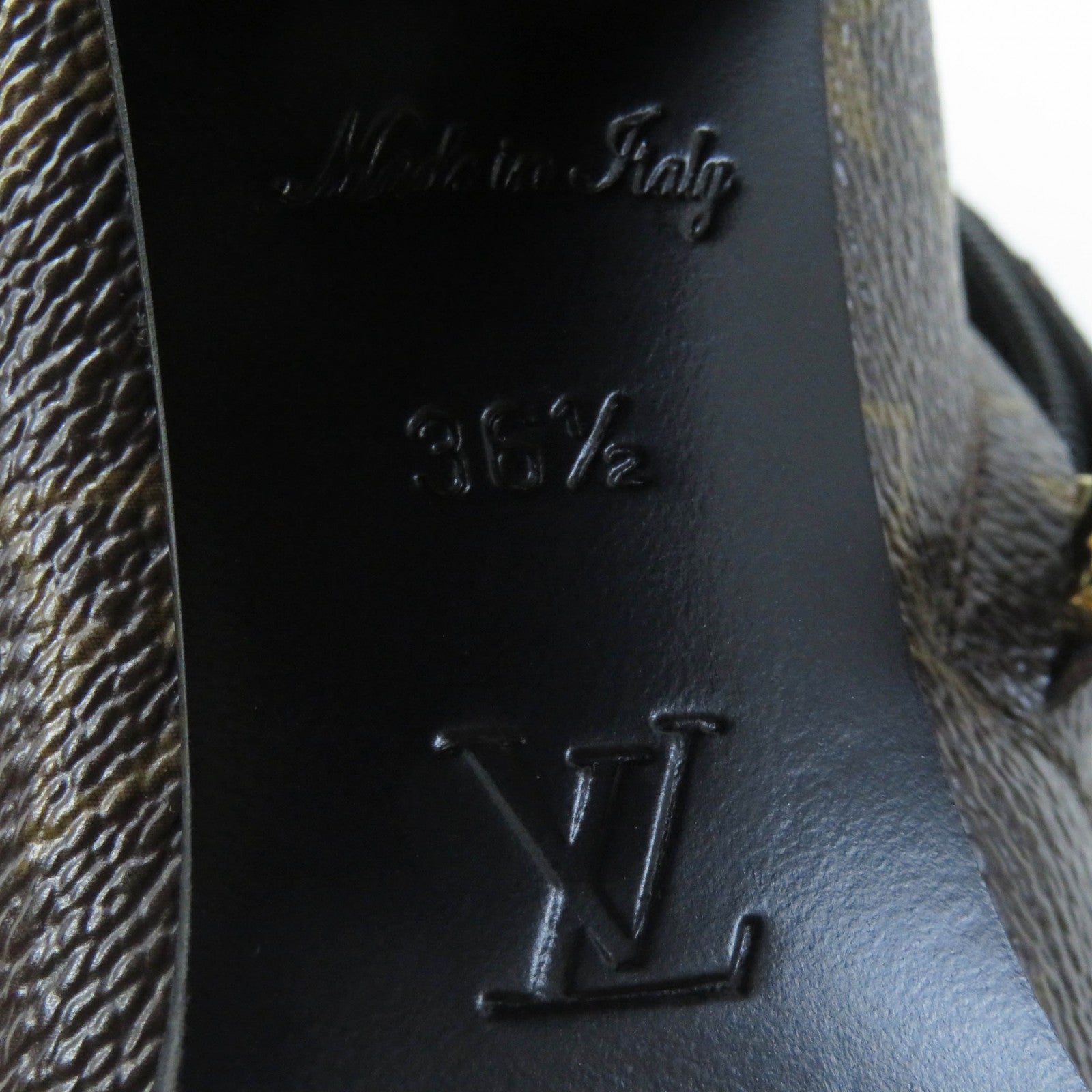 Louis Vuitton Monogram Canvas Ankle Boots 36.5