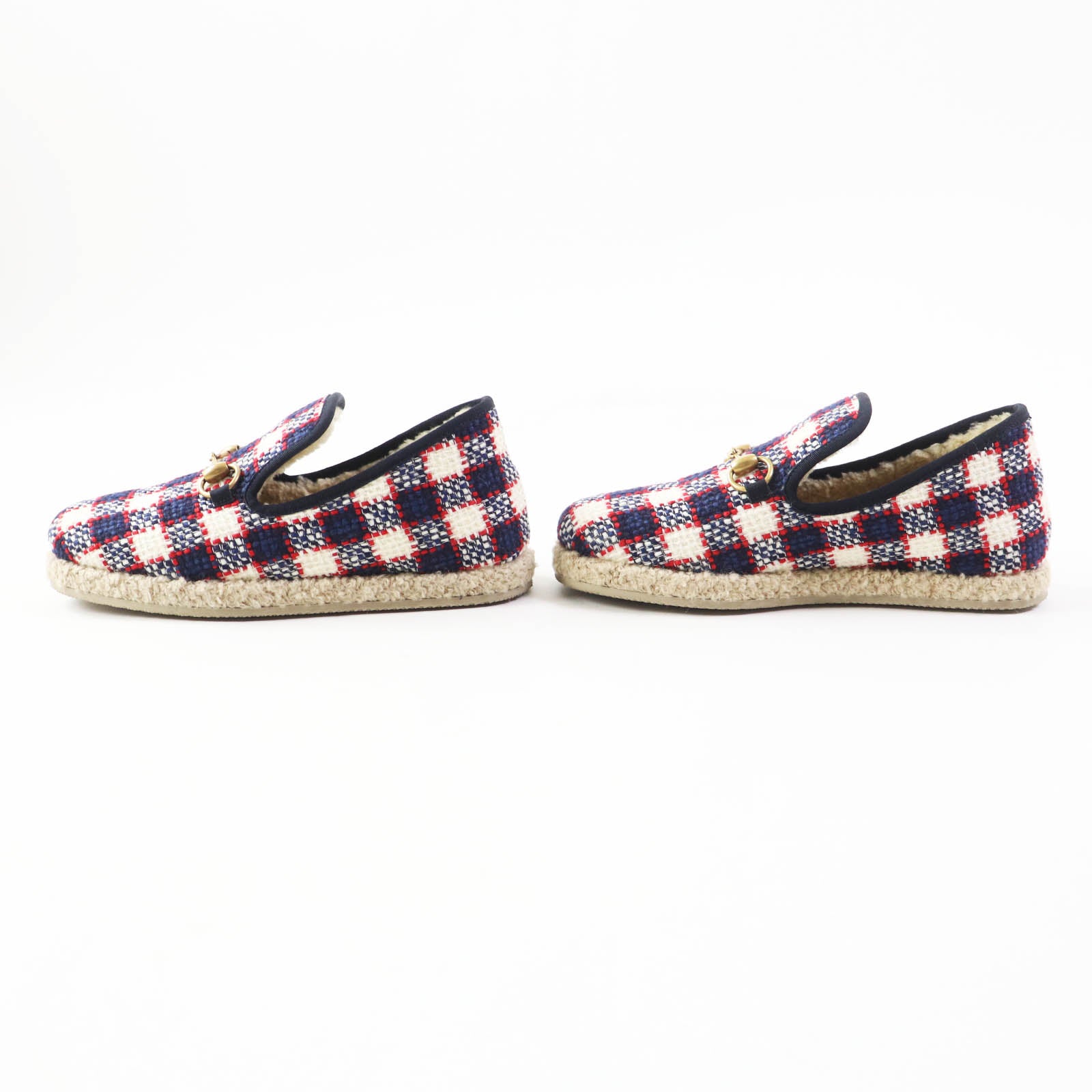 Gucci Horsebit Tweed Loafers 36.5 Women