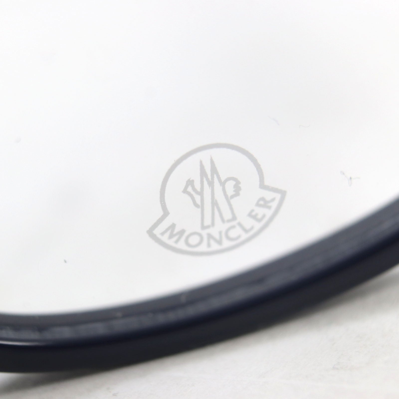 Moncler Square Full Rim Logo Glasses Eyewear