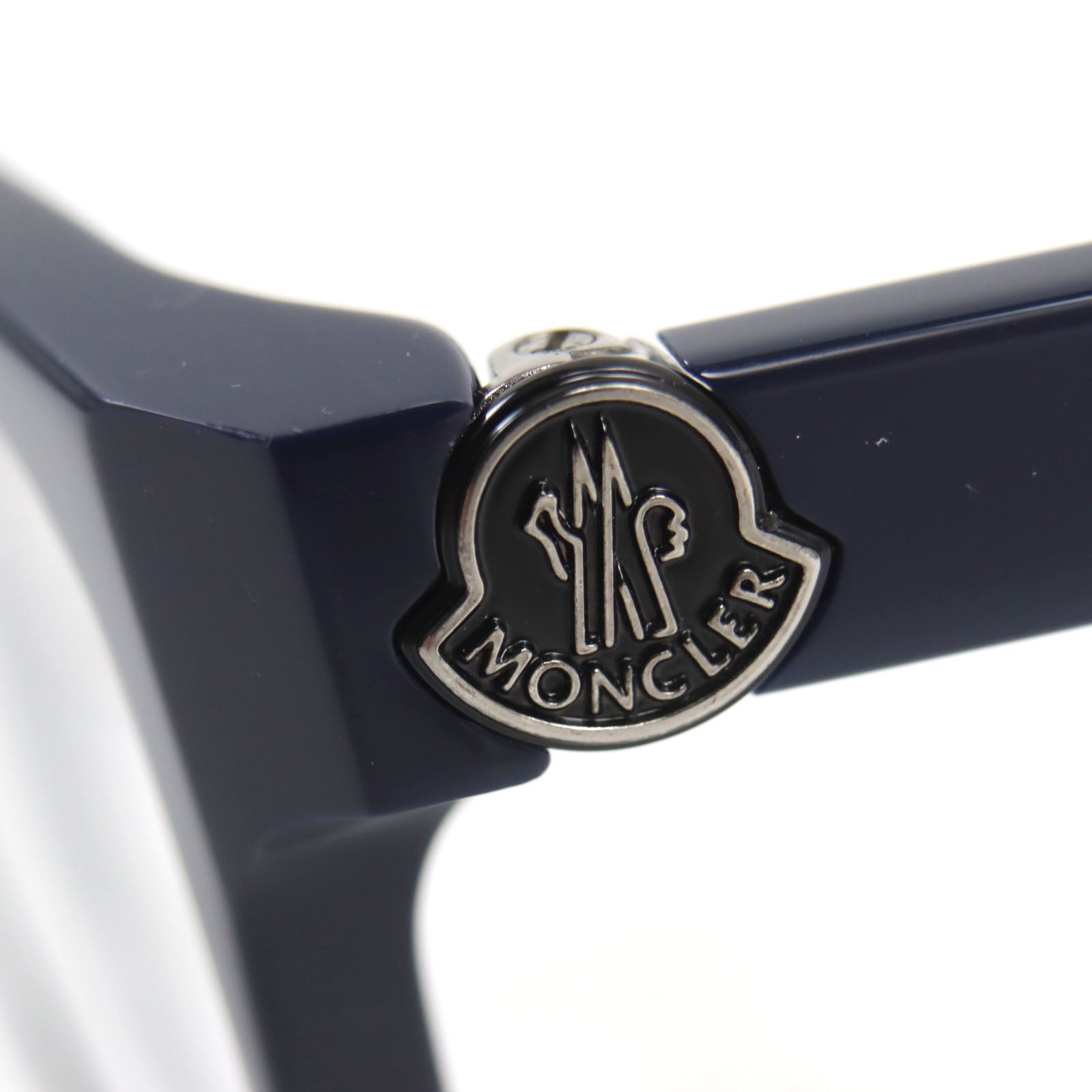 Moncler Square Full Rim Logo Glasses Eyewear