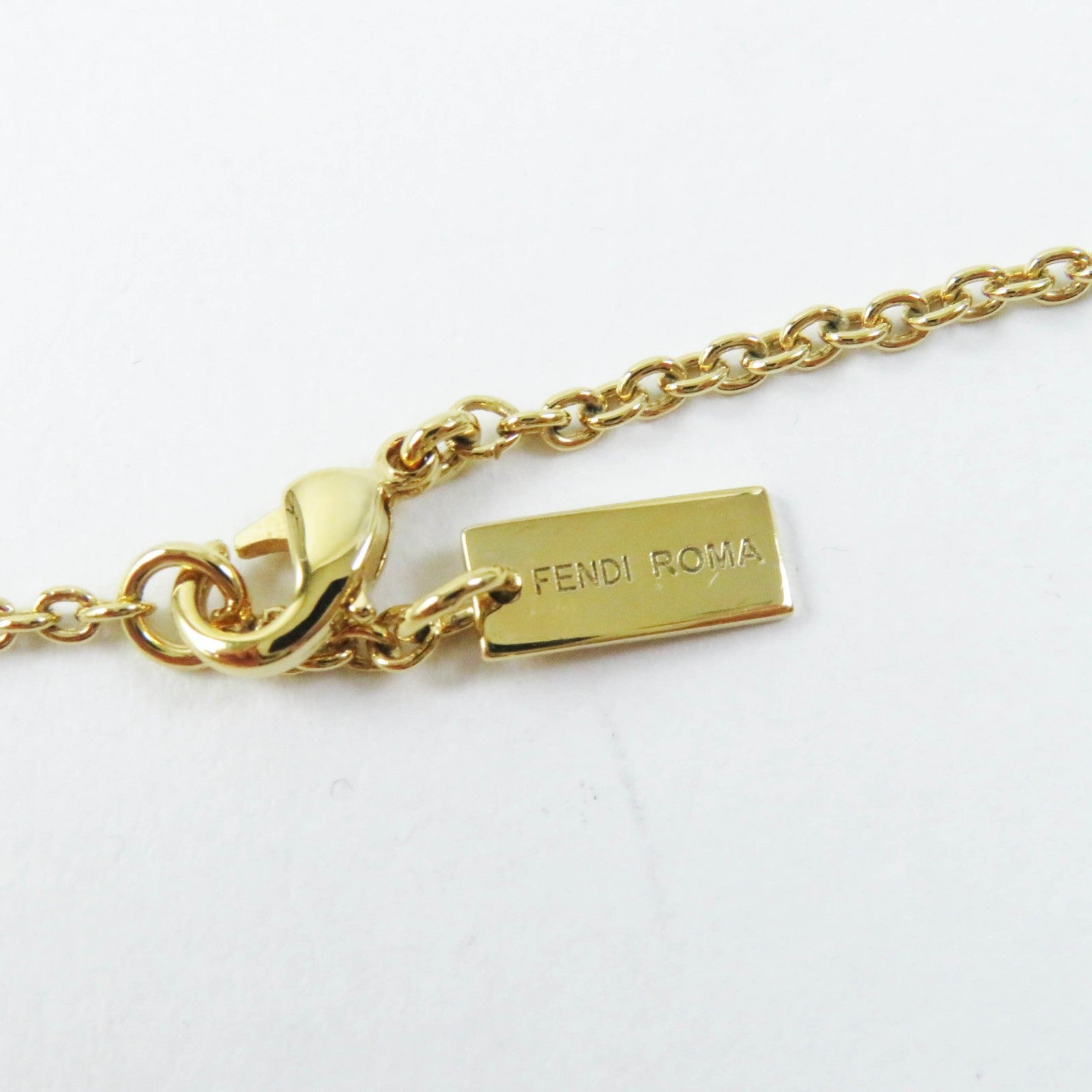 Fendi Logo Ribbon Necklace 8AK081