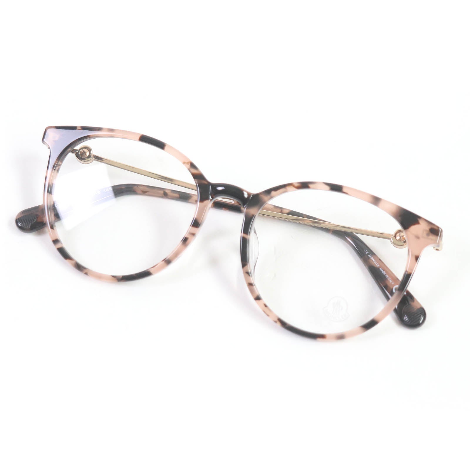 Moncler Marble Boston Frame Glasses Eyewear